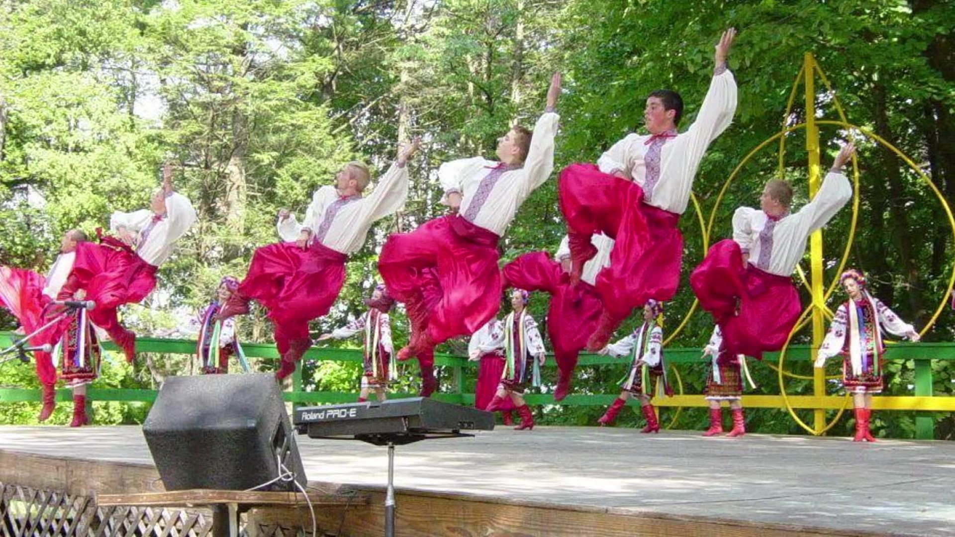 The festival offers an experience of Ukrainian culture through food, music, and vendors.