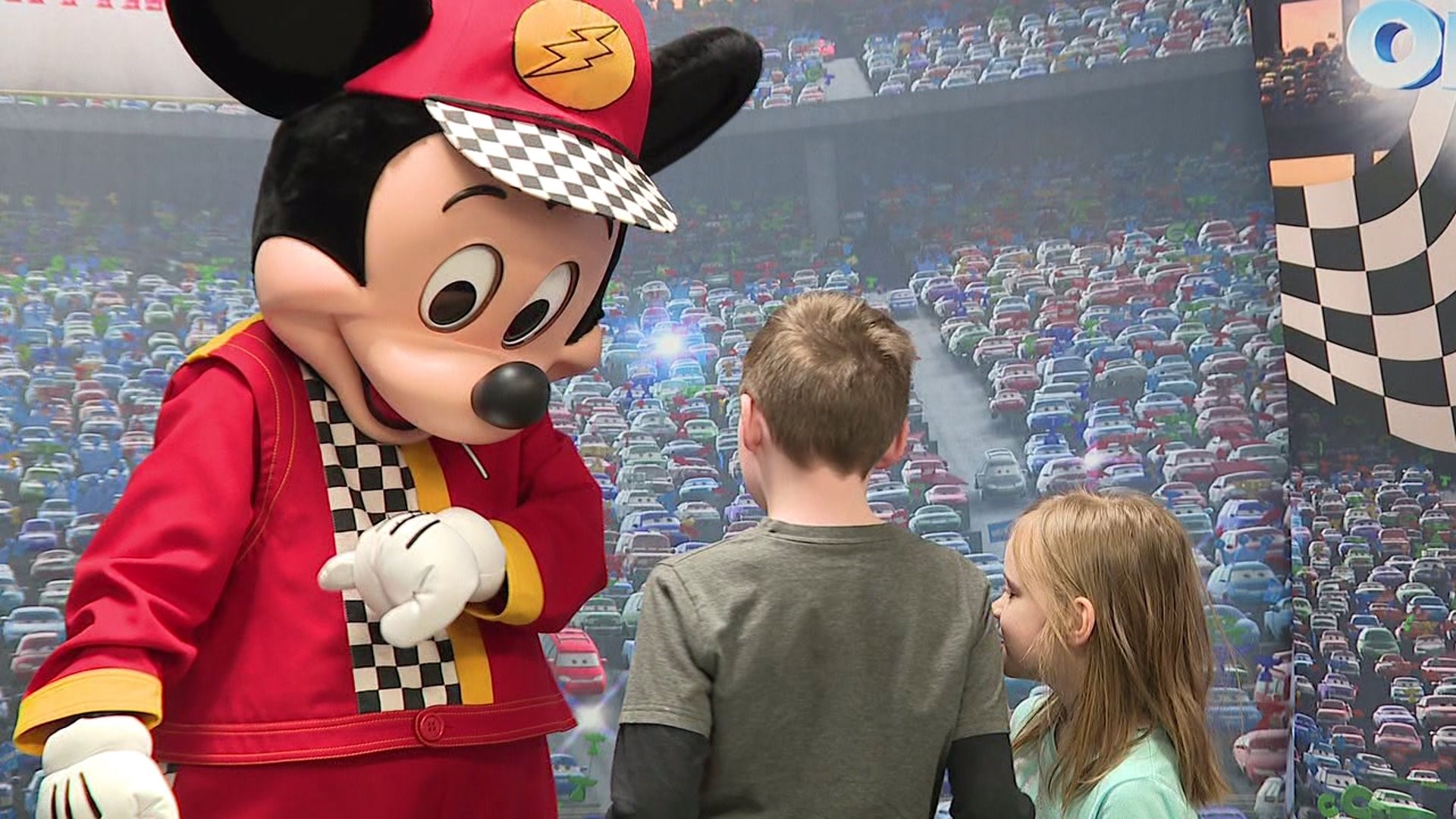 St. Joseph`s Center Children and Residents Meet Mickey Mouse