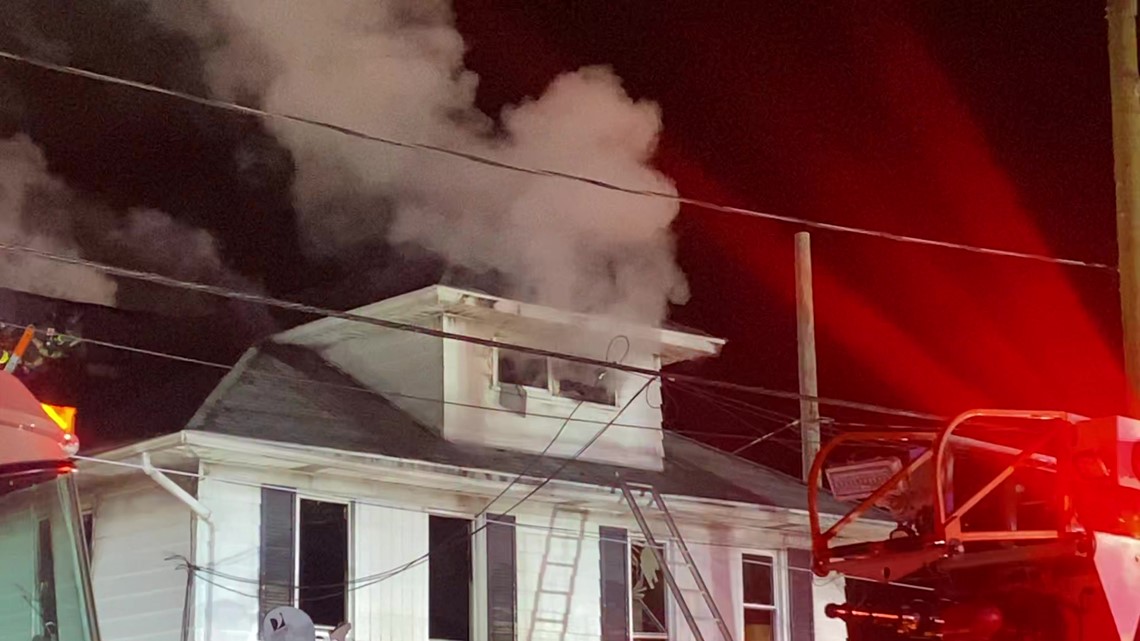 Multipleunit home on Oak Street in Old catches fire