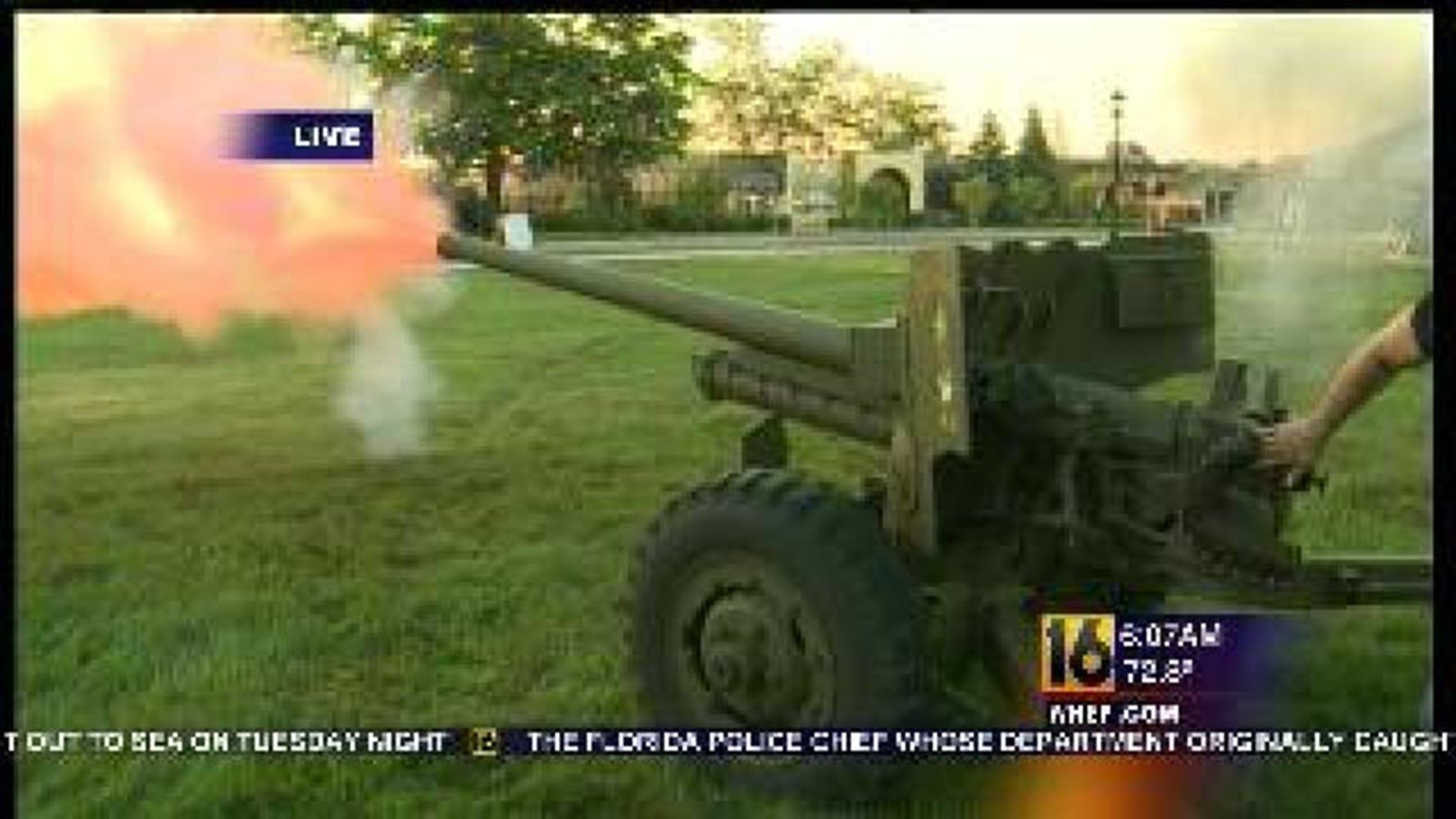 Rare Open House At Depot:  Cannon Firing