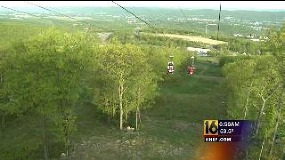 Scranton Celtic Festival Ryan Tries Out Zipline