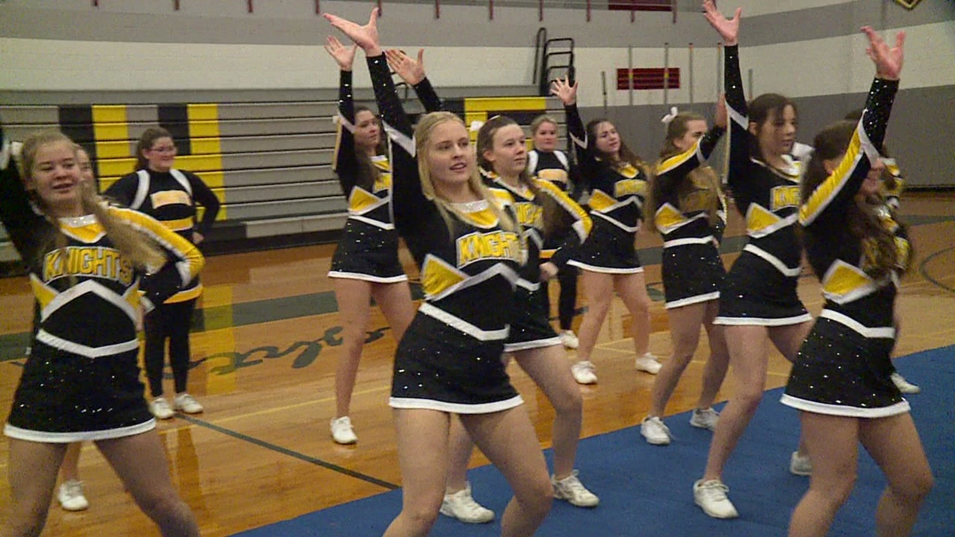 High school seniors hosting cheer competition