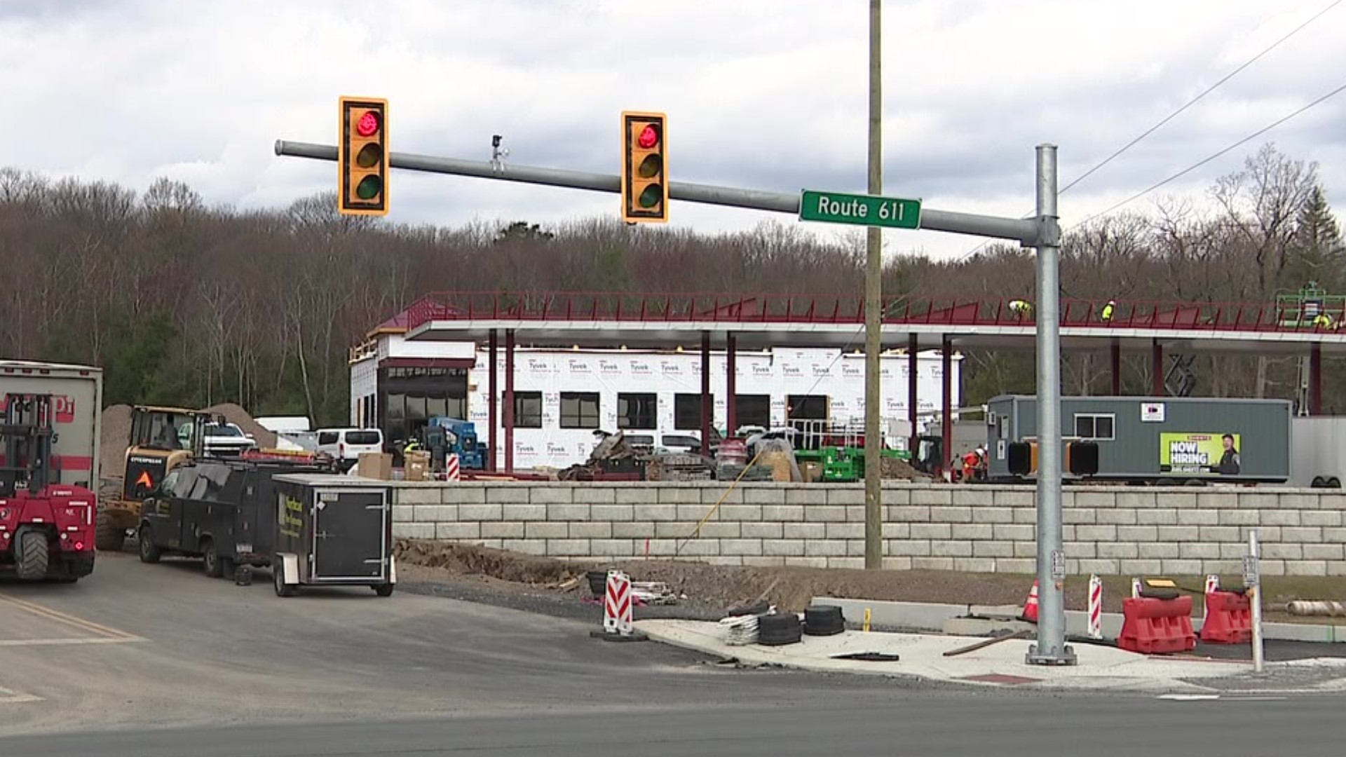 The popular convenience store chain is being built on Route 611 near Swiftwater.