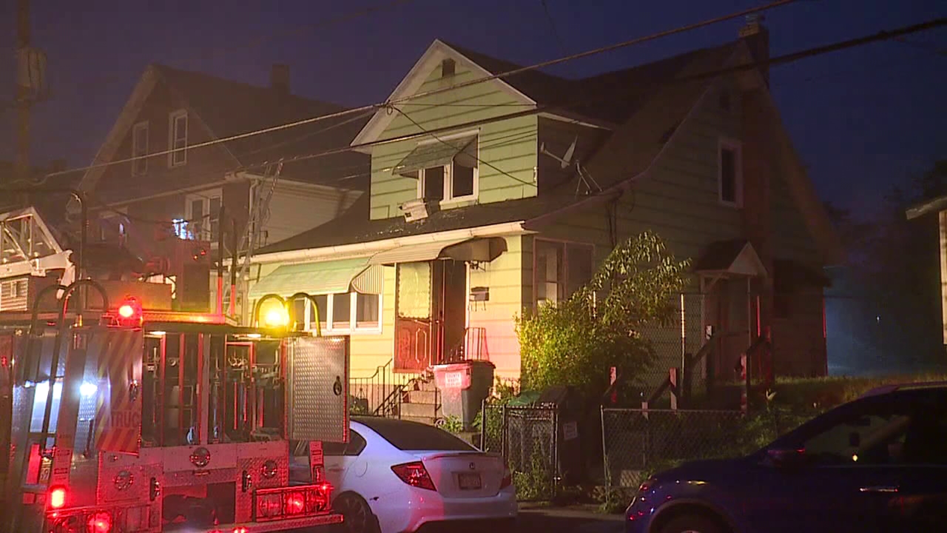 The fire started just after 3:30 a.m. Sunday along Winters Avenue in West Hazleton.