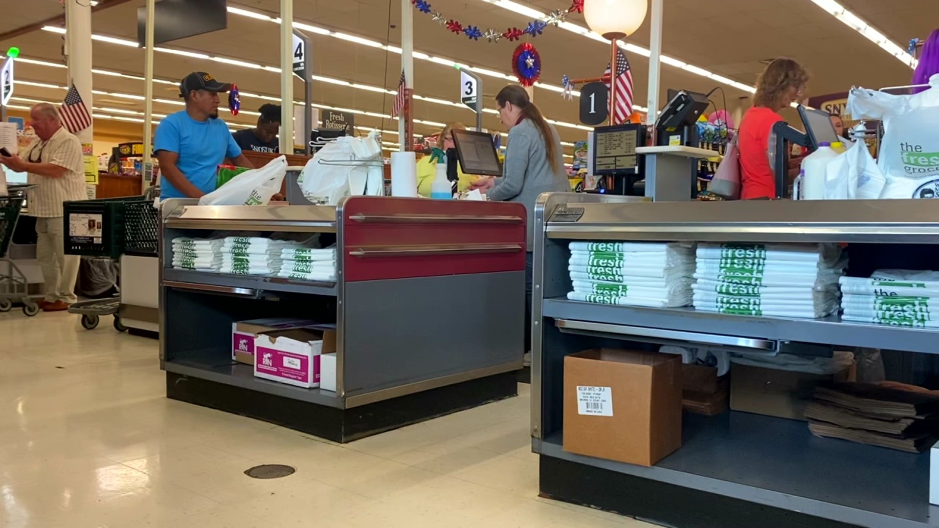 At Gerrity's in Wyoming, shoppers were getting everything they need for their Fourth of July feasts.