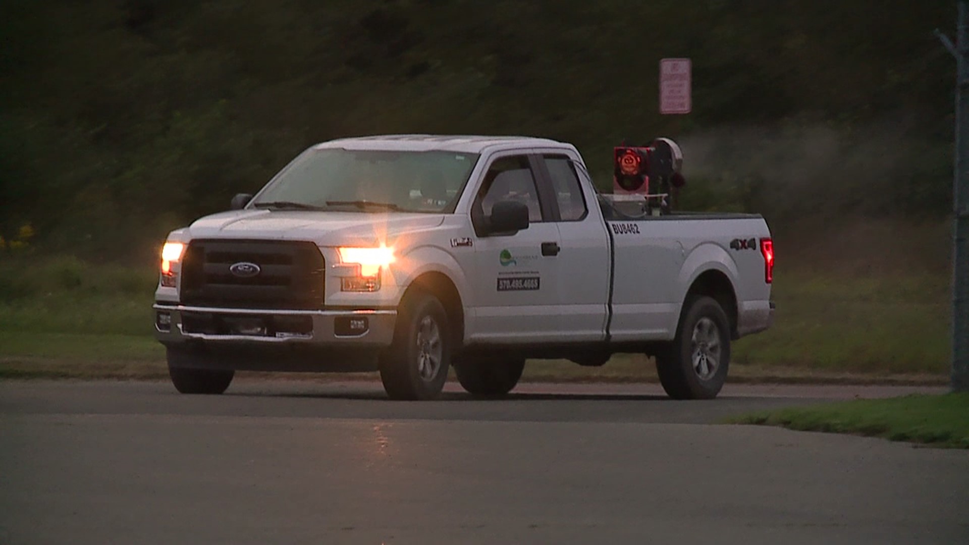 A special truck was battling back the infestation of mosquitoes caused by floodwaters left from Hurricane Ida.