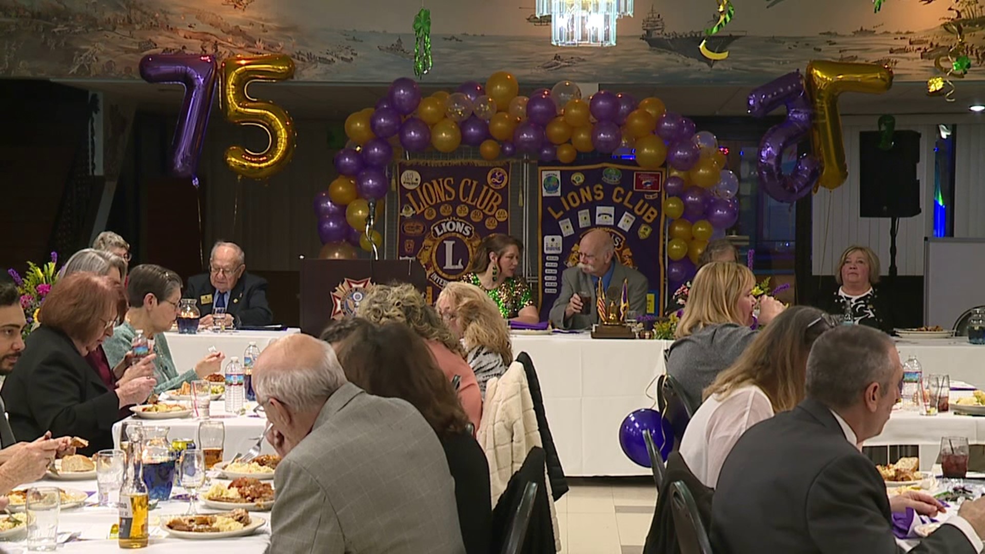 The Dupont Lions Club celebrated its 75th anniversary Saturday at VFW Post 4909 along Main Street.