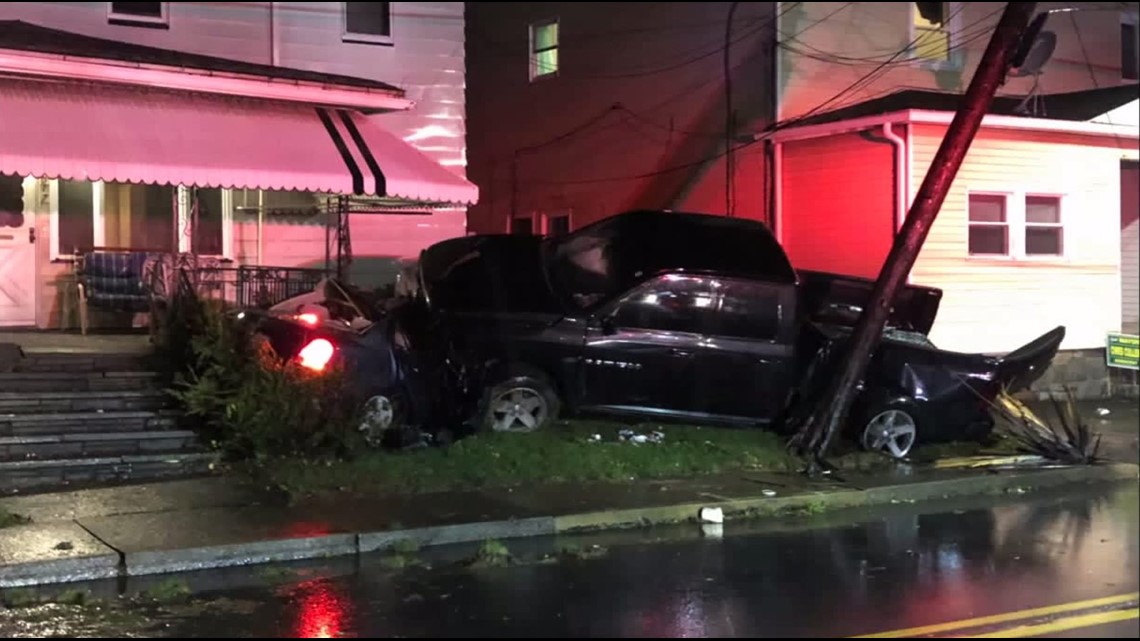 Driver Crashes Into Car, Porch In Scranton | Wnep.com