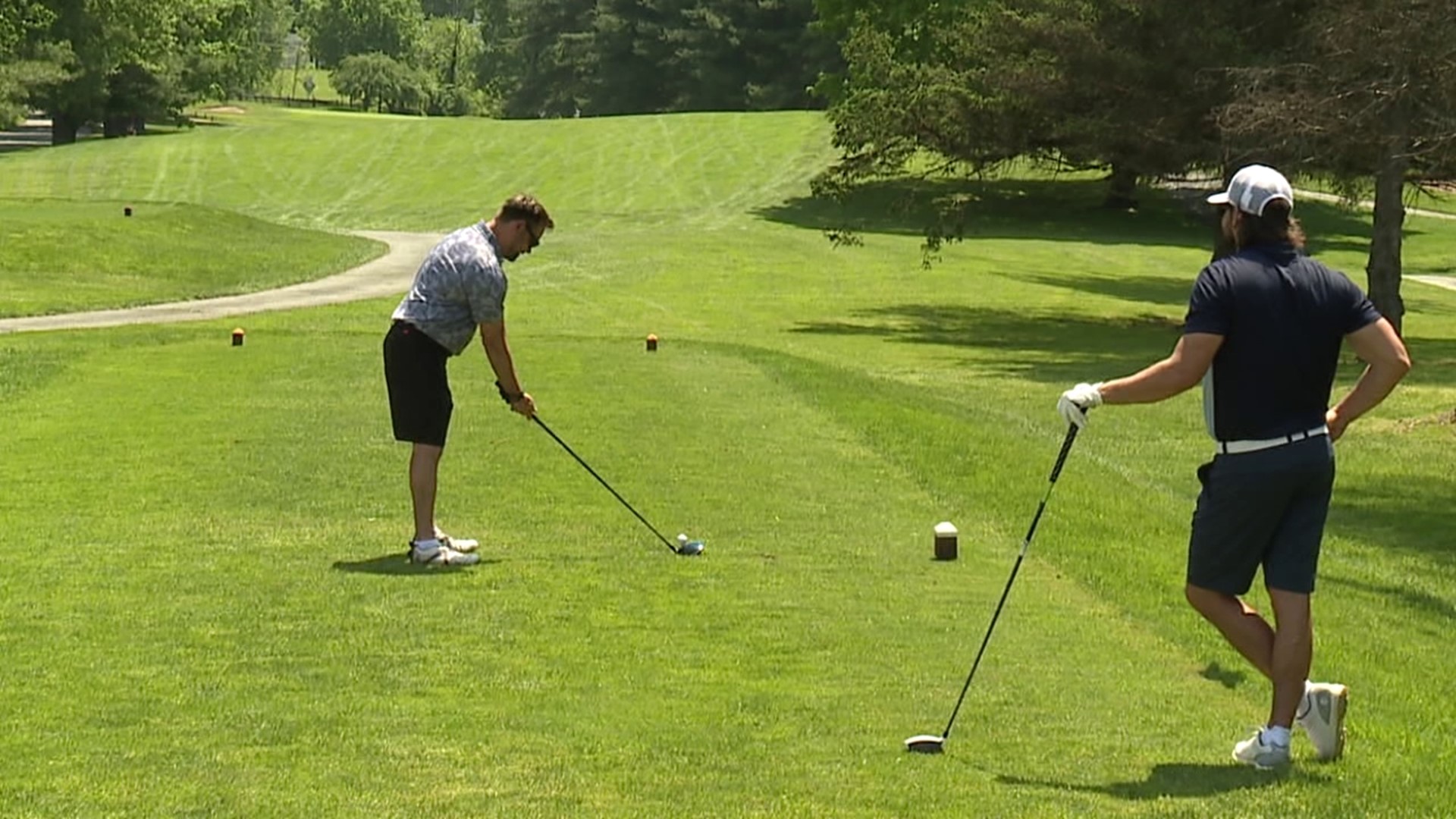 Golfers hit the links in the heat in part of Wyoming County to raise money for Leukemia and Lymphoma Research.