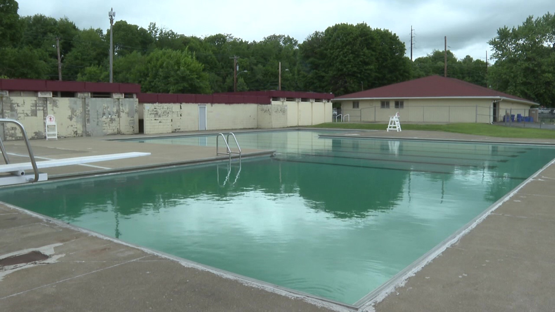 The pool at Weston Field had a leak in the filter system.