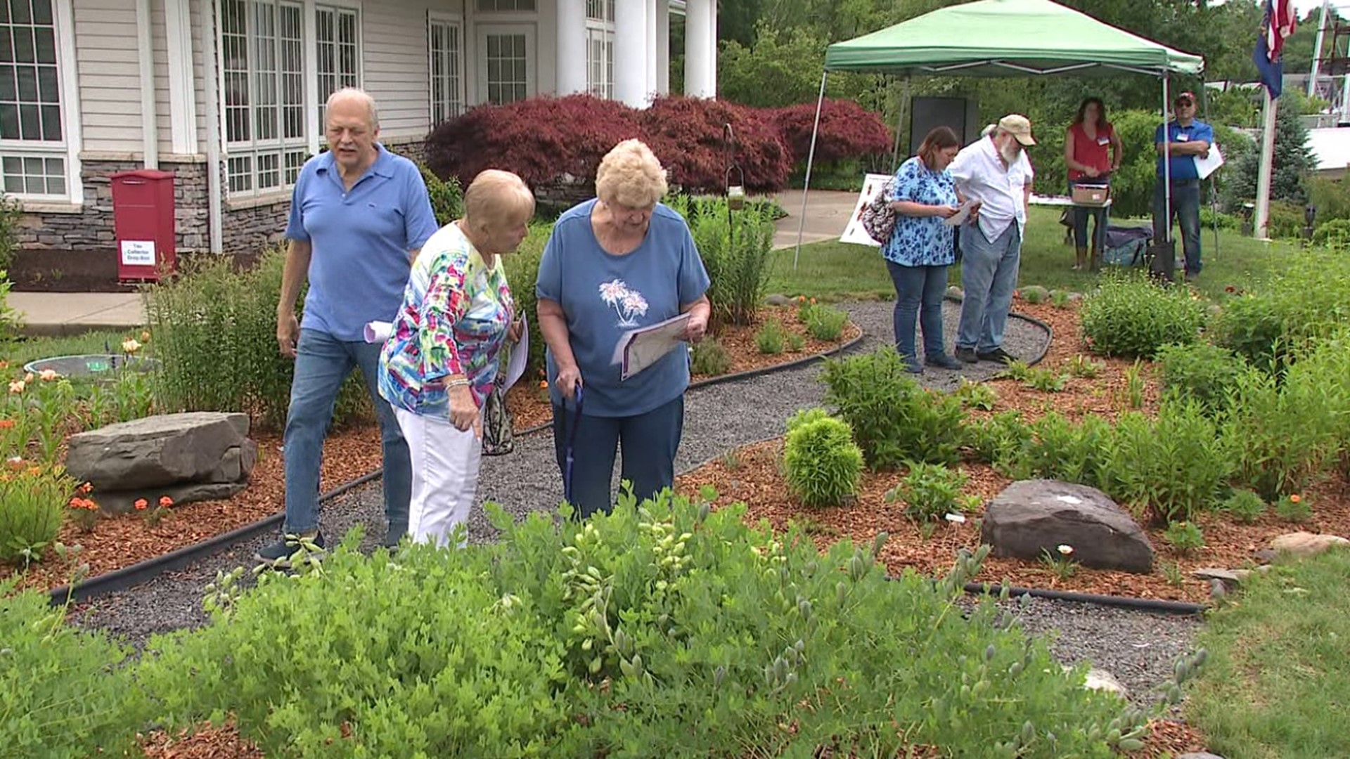 Saturday's weather was the perfect backdrop for those touring gardens in Luzerne County.