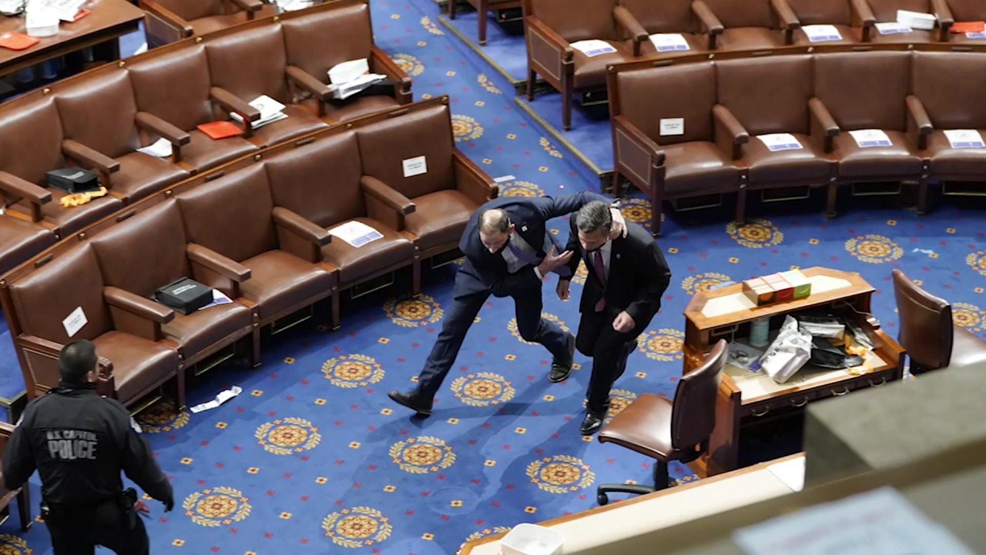 When the Capitol was stormed by protestors a senator from Pennsylvania had just finished speaking and a congressman from our area was near the door of the chamber.