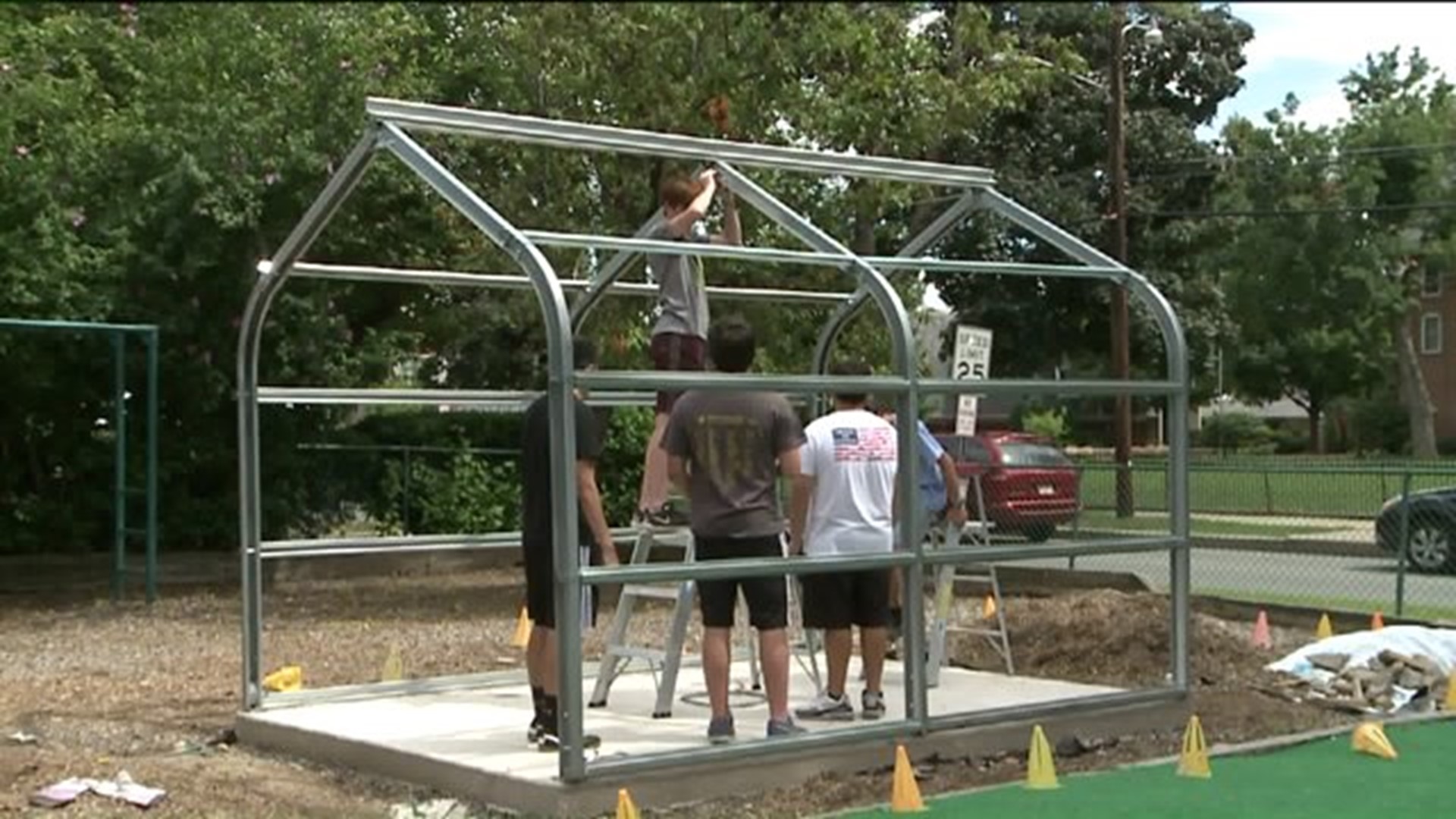 Greenhouse Built for Local Food Pantry