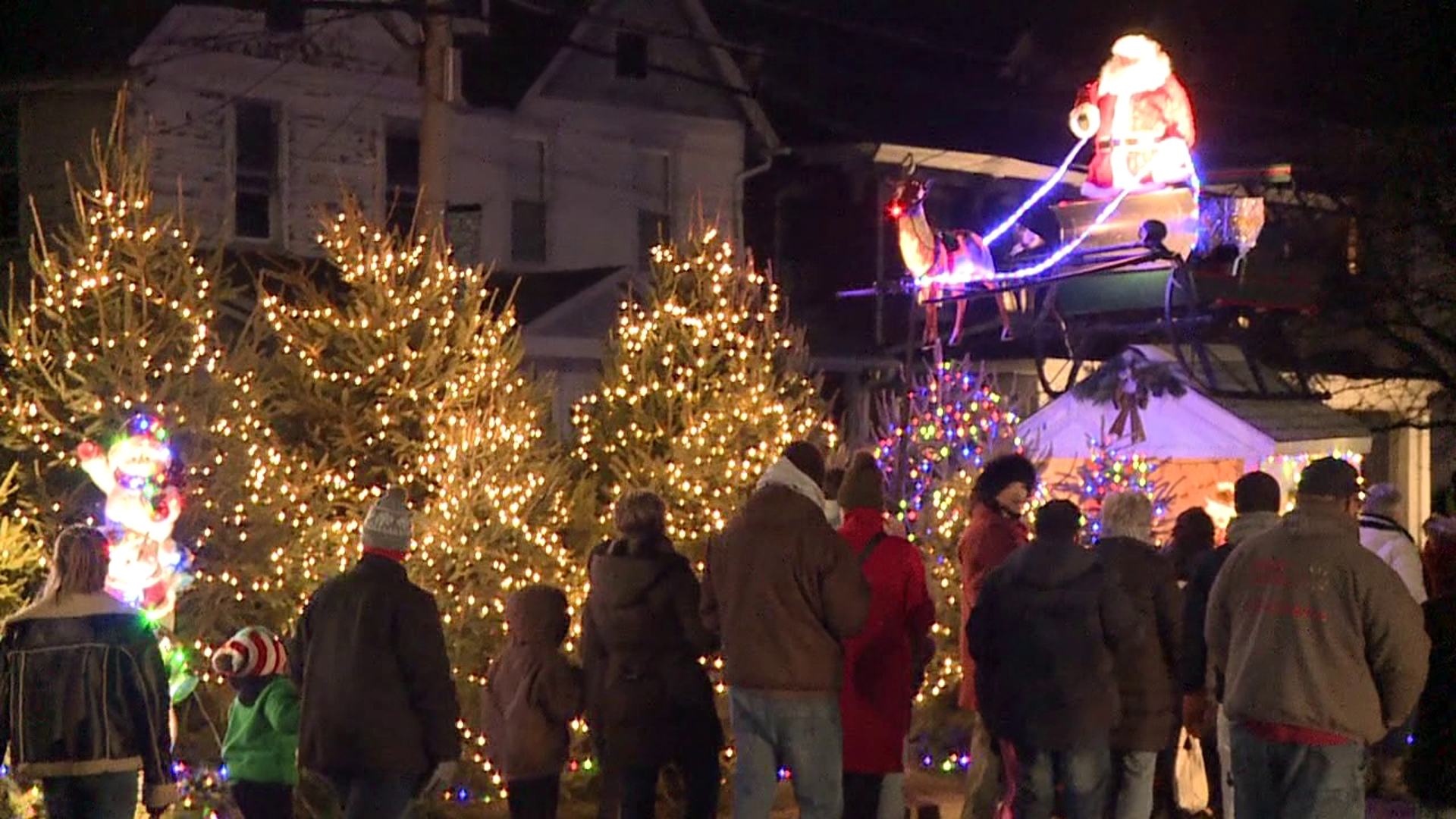 Folks lined Third and Market Streets in Berwick Saturday for the opening night of the beloved Christmas Boulevard.