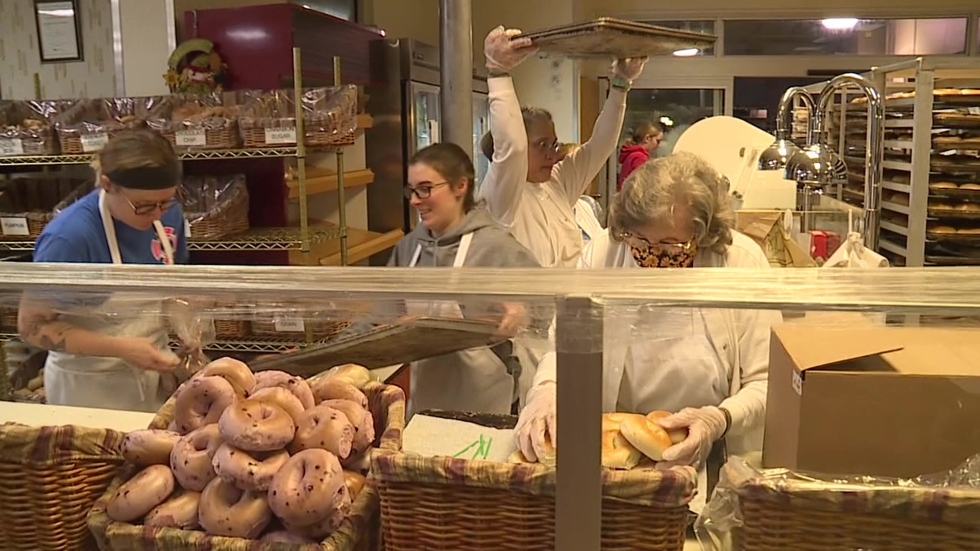 It was a hectic night and morning for bakers in Luzerne County, making sure hundreds of customers have everything they need for Thanksgiving.