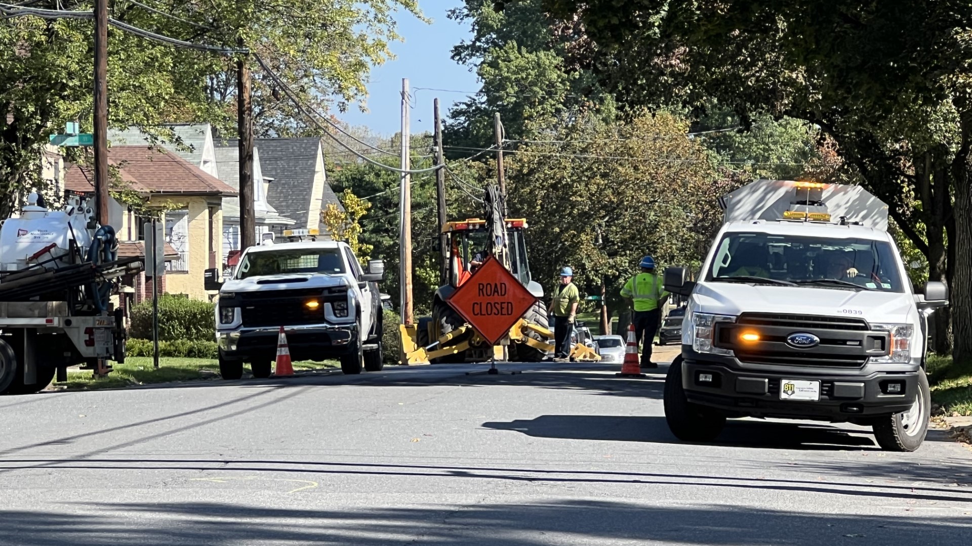 Water main break in Scranton