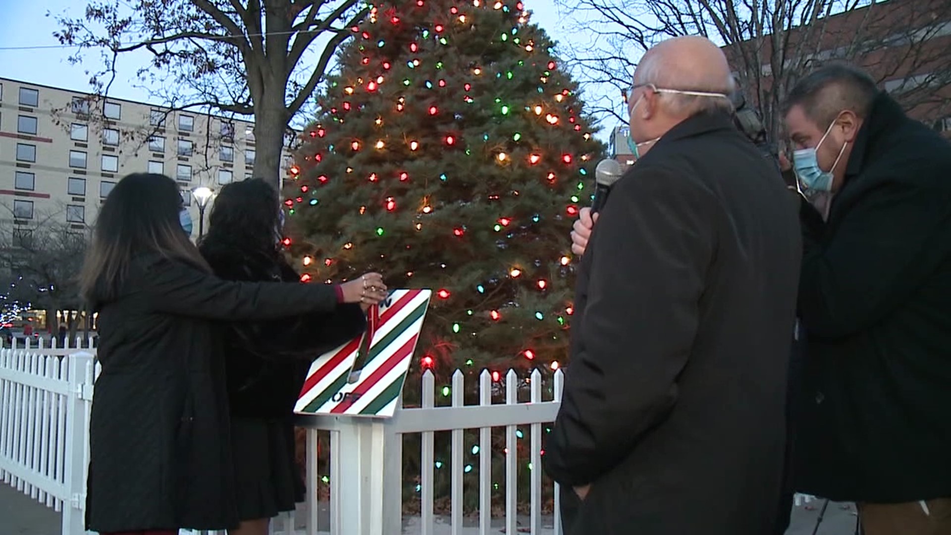 This year Wilkes-Barre opted for a scaled-down version of its traditional parade and tree lighting.