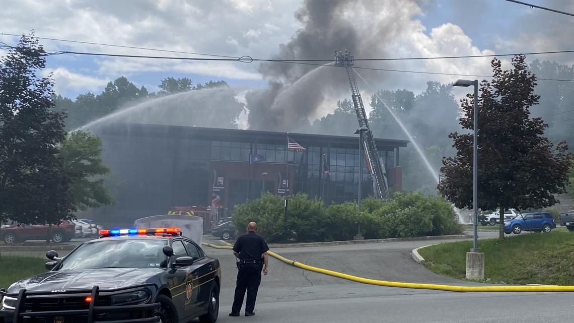 Fire near East Stroudsburg University campus in Monroe County | wnep.com