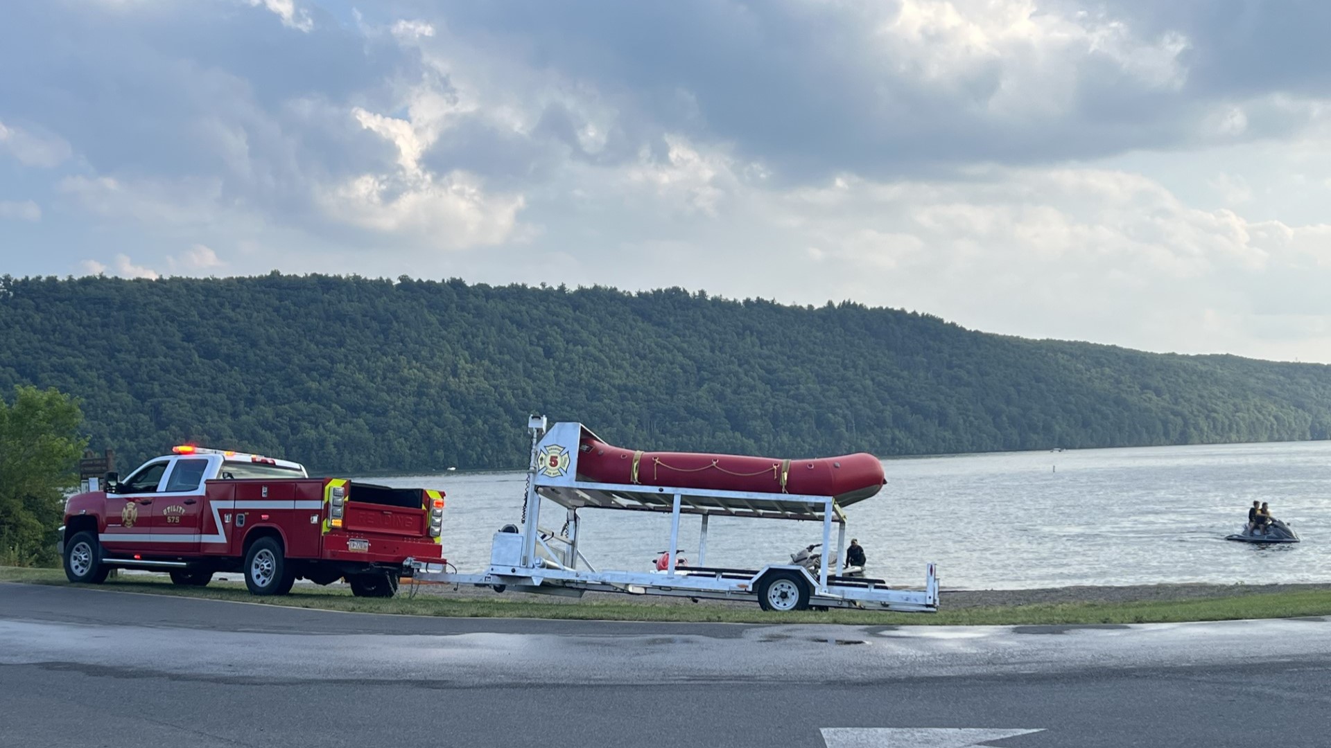 Rescue crews responded to a water rescue at Beltzville State Park Sunday afternoon.