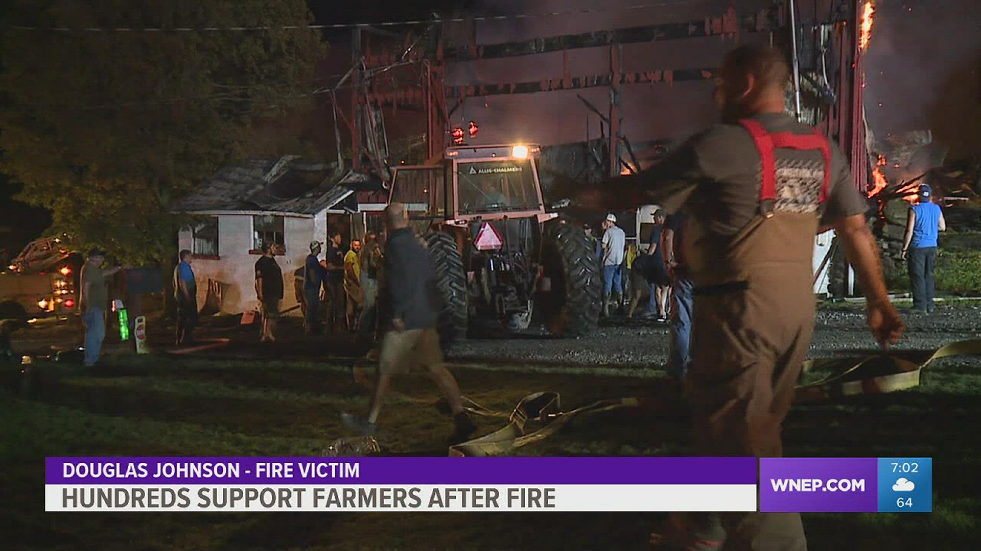 Friends, family, and community members came together Saturday to support the Amasa Hill Farm in Benton Township.