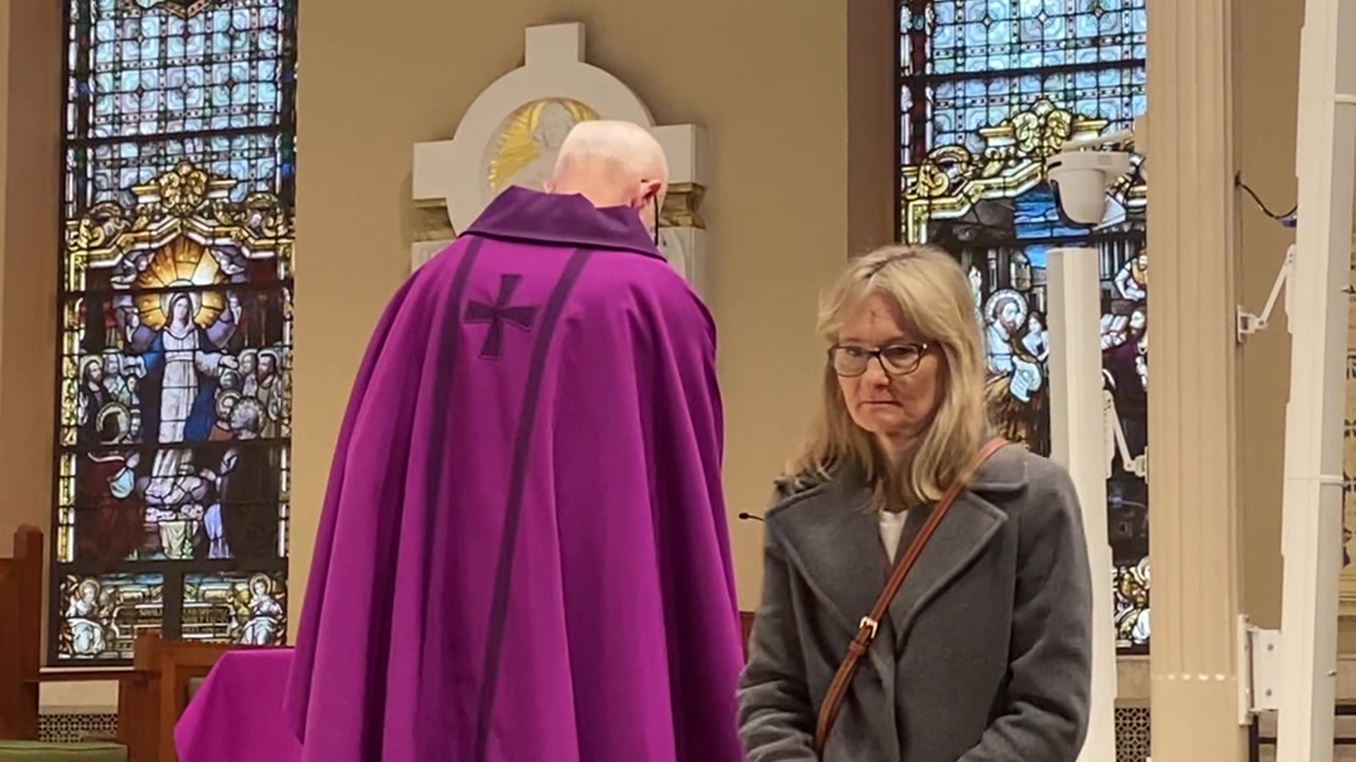 For the second year in a row, some COVID protocols are still in place for Ash Wednesday. But parishioners are happy to find comfort in the church.