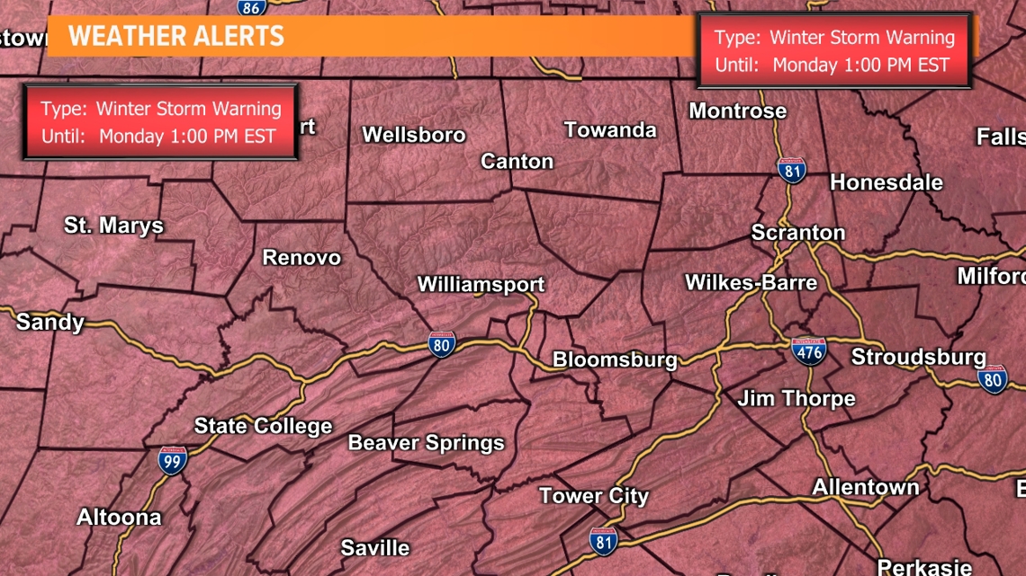 Winter storm leading to hazardous travel | Weather Impact Alert | wnep.com