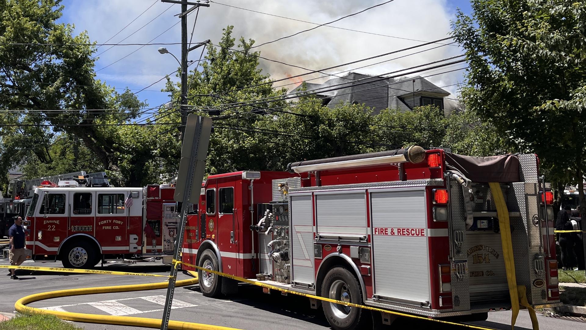 A fire broke out Friday afternoon in a home along Rutter Avenue in Kingston.