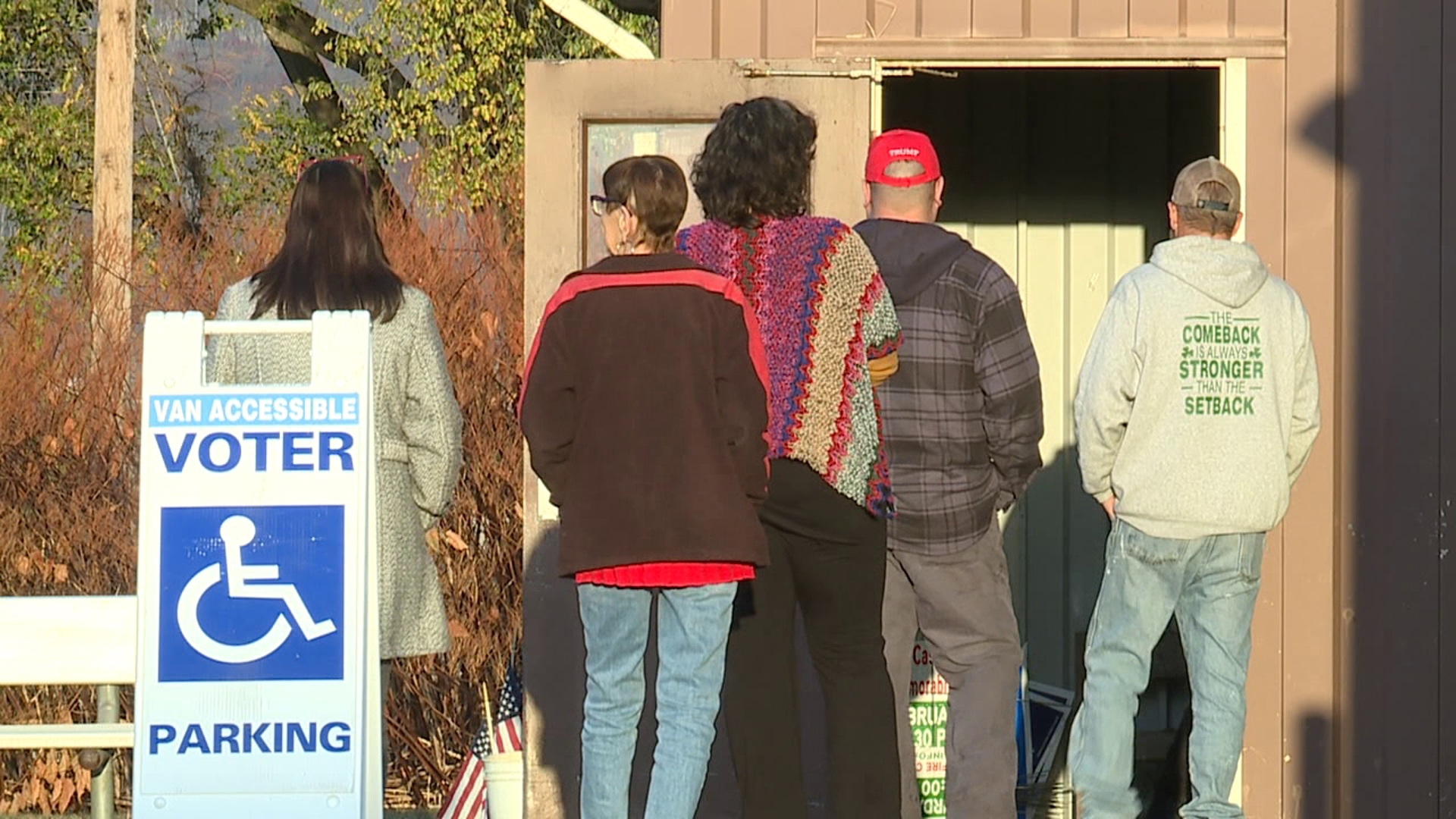 Newswatch 16's Andy Palumbo went to Taylor Hose Company as it opened to see voters; it was a large turnout for election morning. 