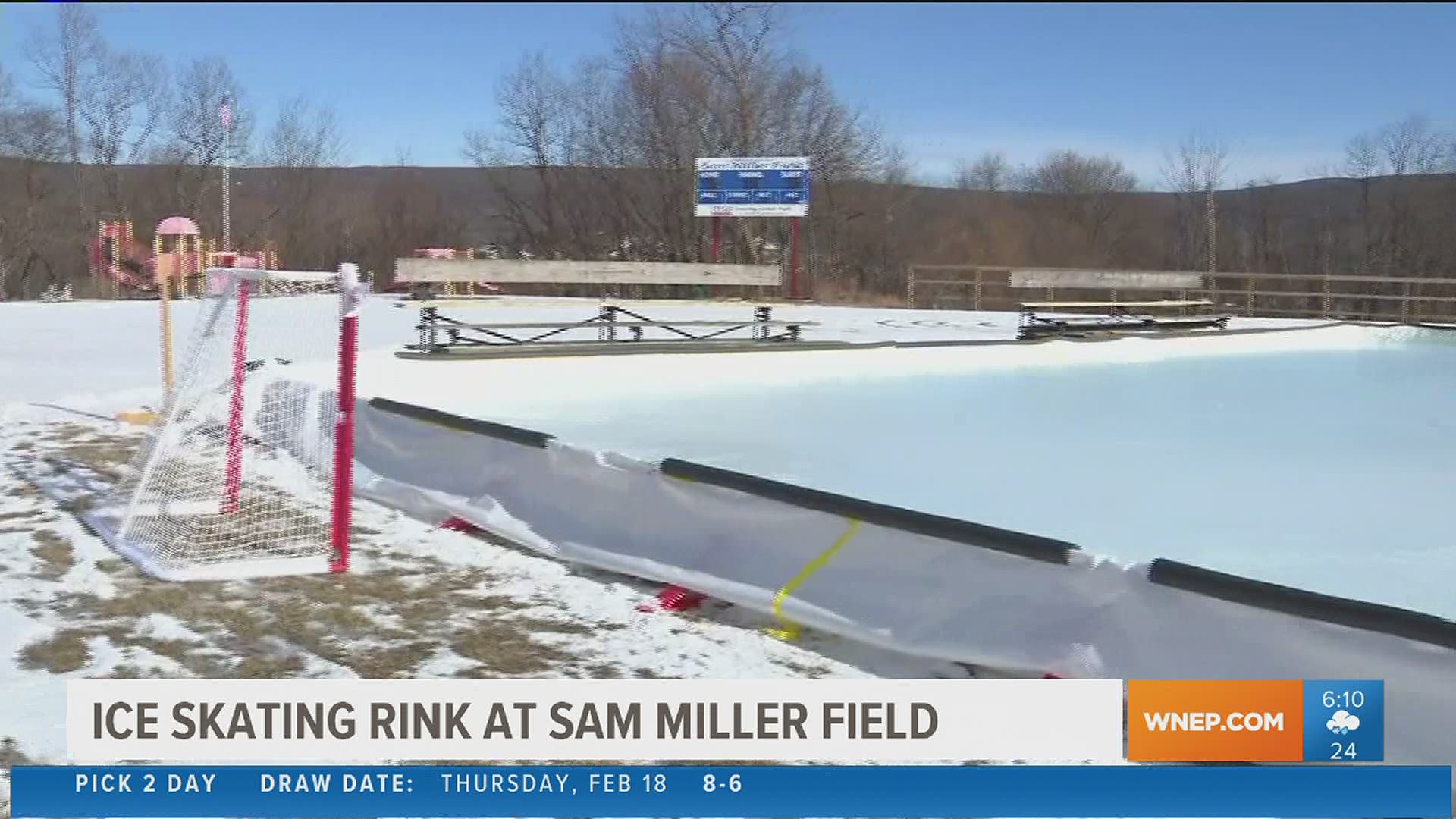 A cool spot in Carbon County could have you sliding into free family fun. Newswatch 16's Ryan Leckey visited Jim Thorpe's ice rink at Sam Miller Field.
