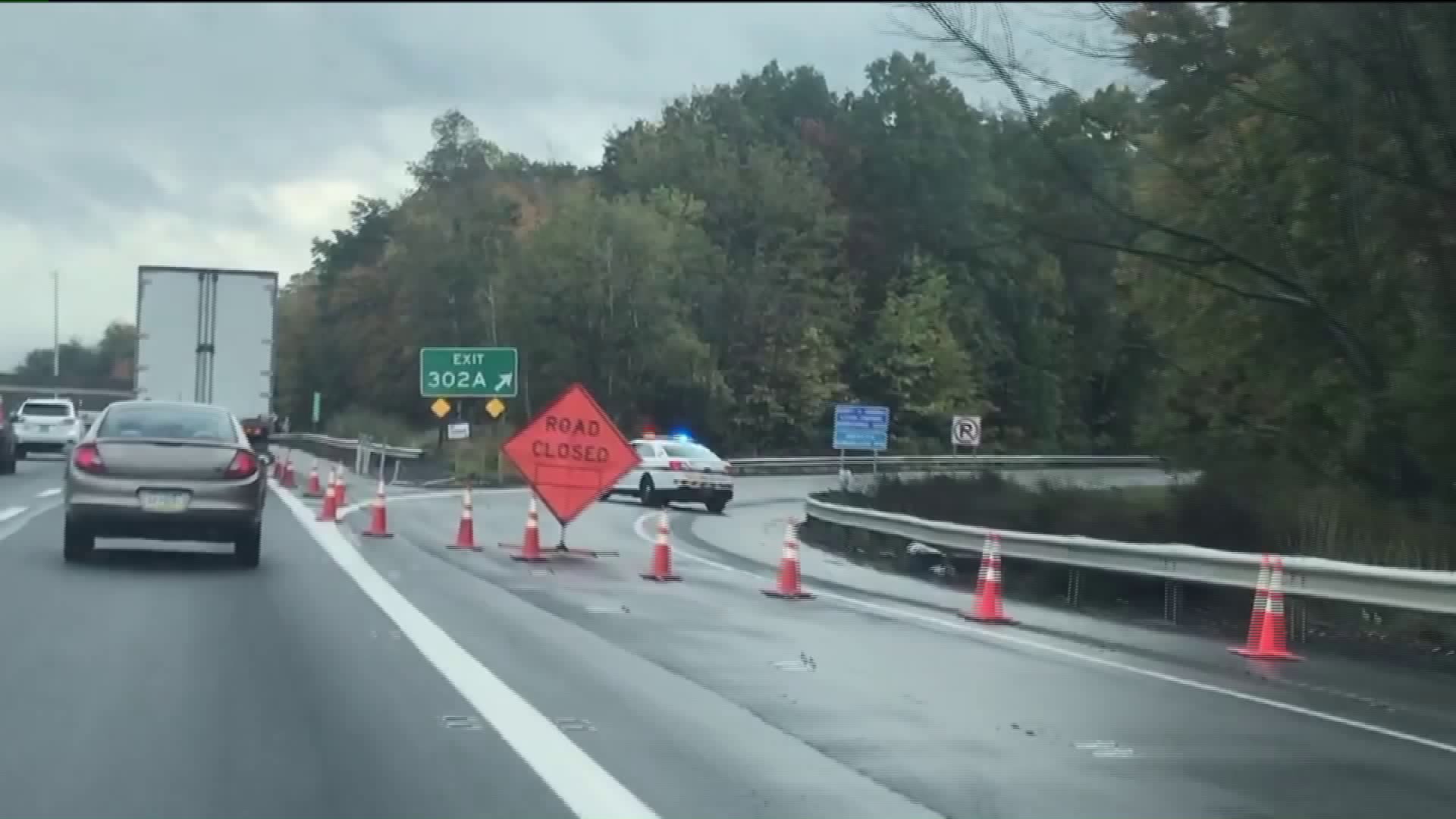 Drivers Stuck After Rig Crash Closes Route 33 For Hours in Poconos