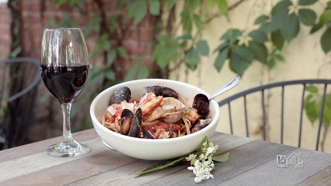 Seafood Fra Diavolo and Braised Short Ribs By The Historic Dimmick Inn