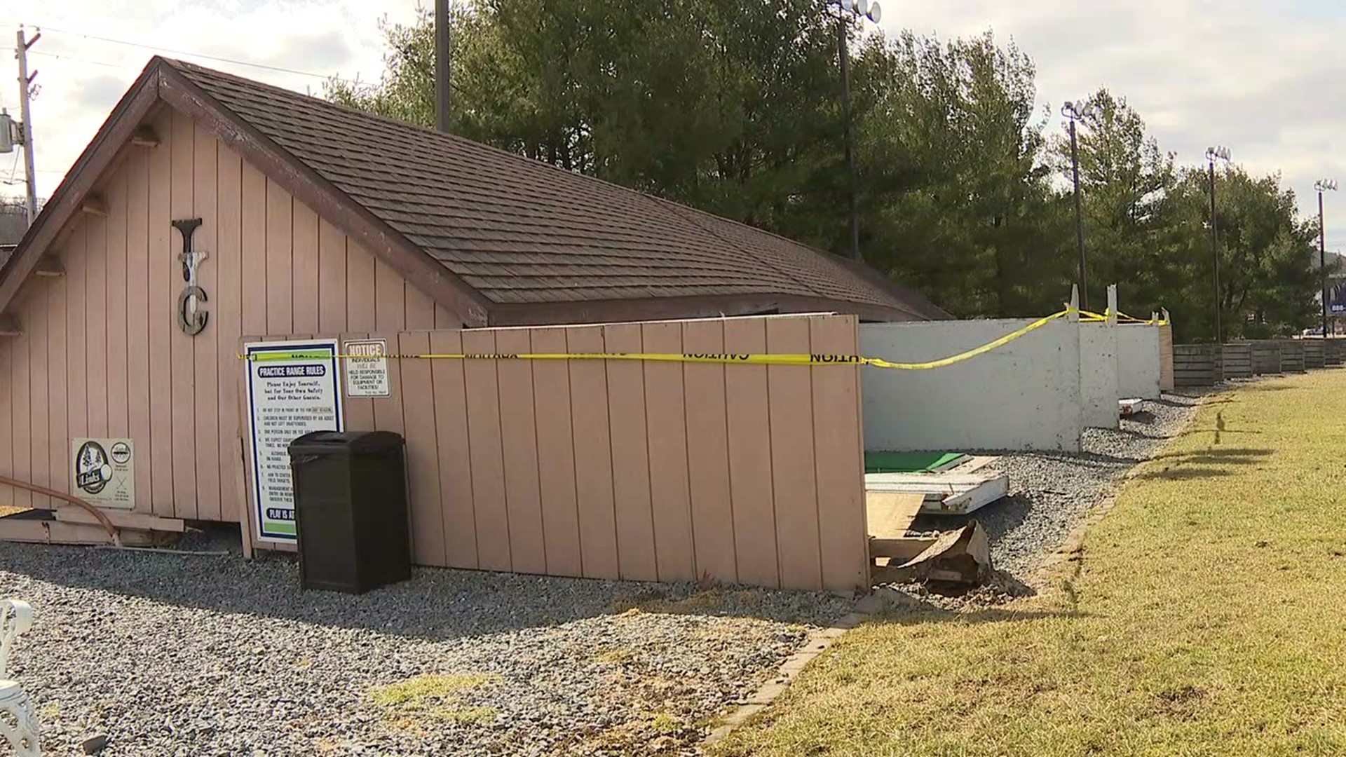 As heavy wind and rain ripped through parts of our area on Monday, it left behind some damage. The owner of a golf center near Danville is dealing with the effects.