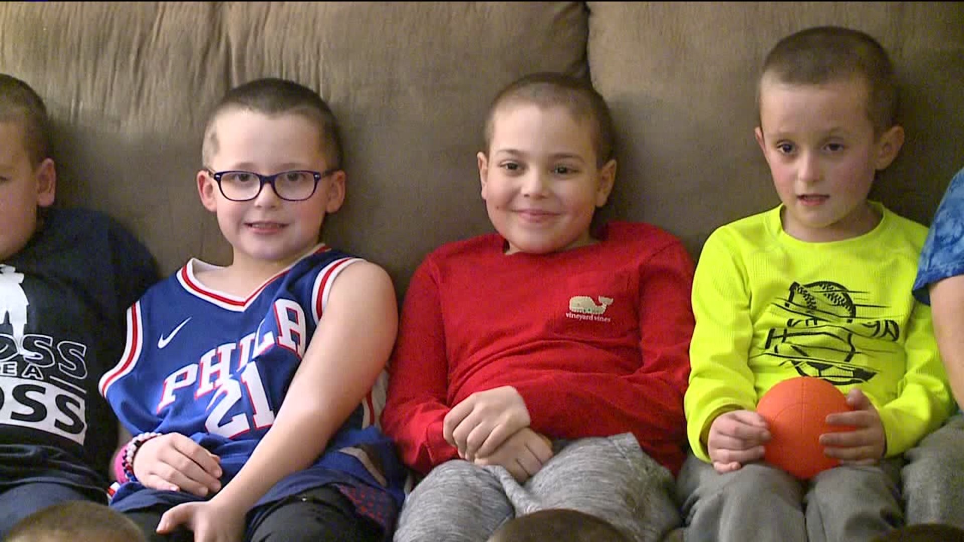 Second Graders in Dunmore Shave their Heads with Friend Diagnosed with Leukemia