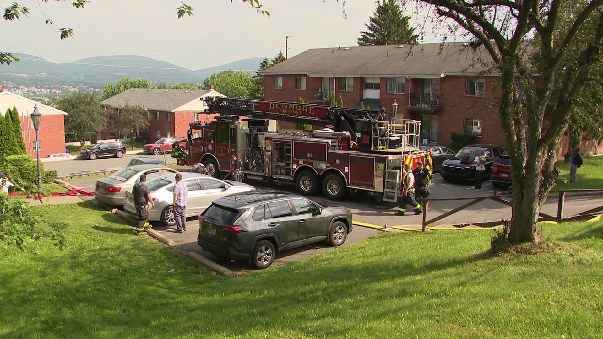 Flames damage apartment building in Dunmore | wnep.com
