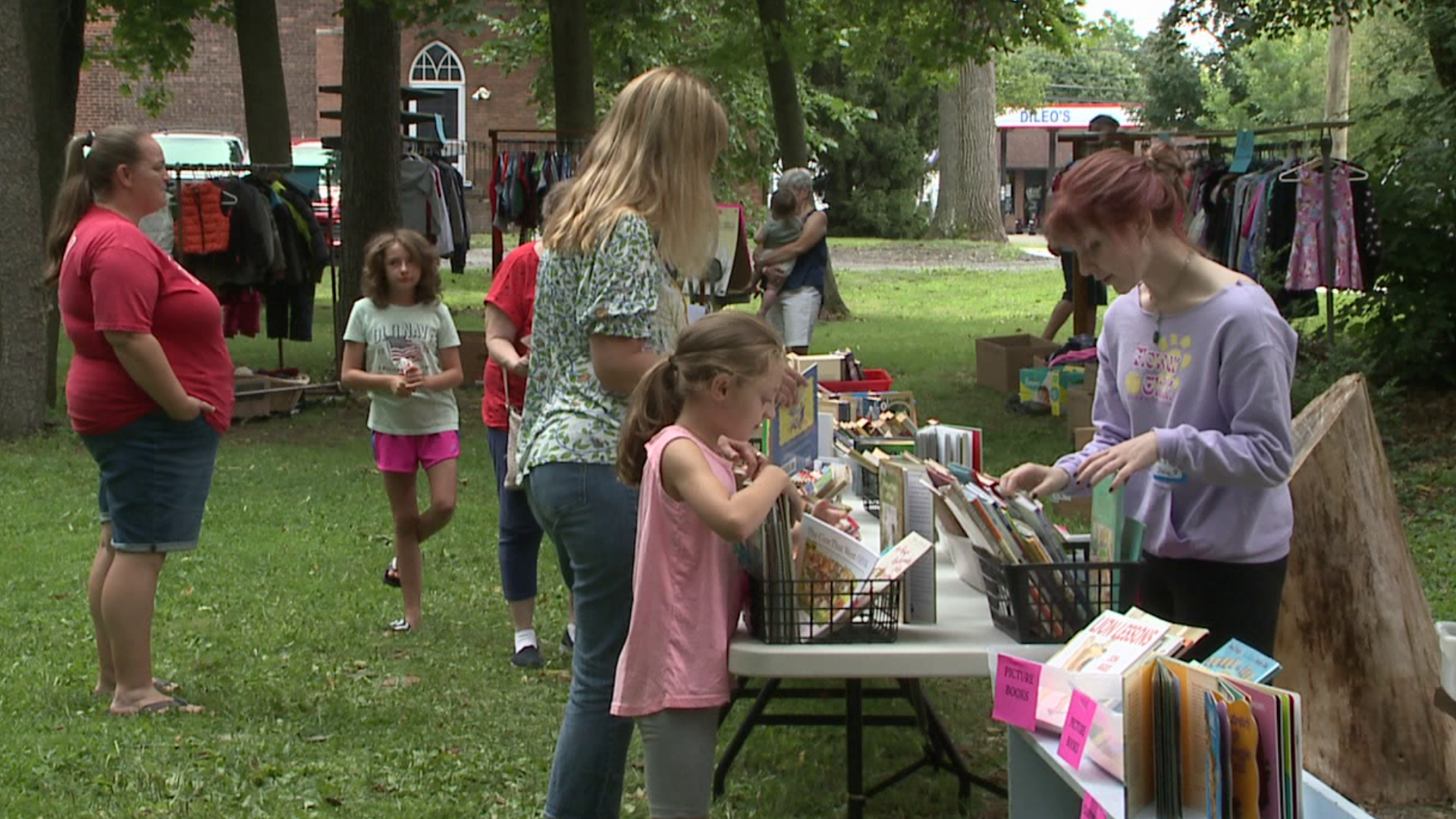 Kids were able to pick up school supplies, new clothes, and healthy snacks at the fair.