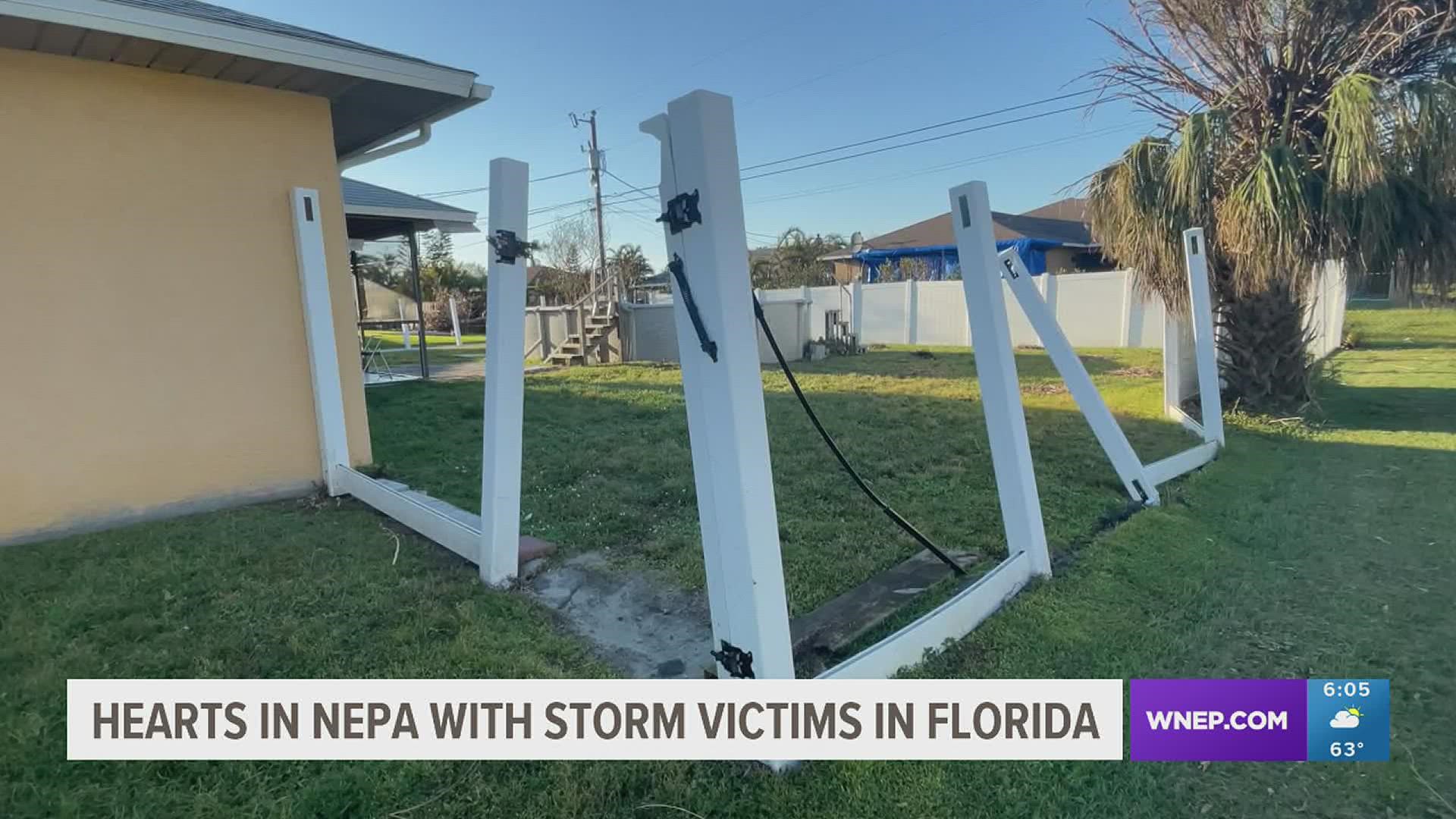 After hurricane Ian's impact, Newswatch 16's Chelsea Strub found someone in Cape Coral, Florida, who is all too familiar with natural disasters.