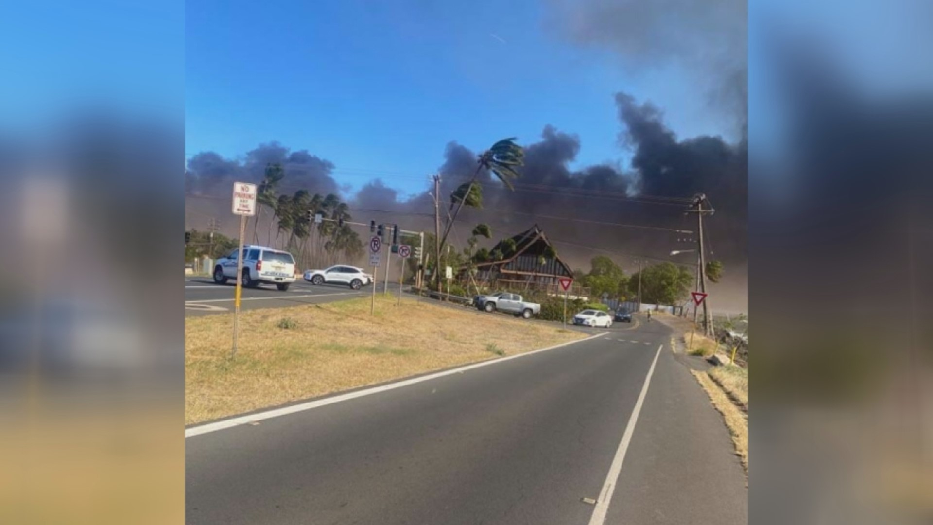 Matt Jenkins and his family have relocated twice after wildfires destroyed their home and continue to spread across Hawaii's biggest island.