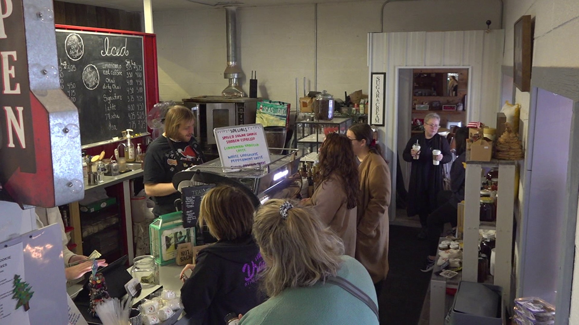 Christmas Eve at the Farmstand in Luzerne County's Back Mountain was filled with customers for the store's baked goods and drinks.