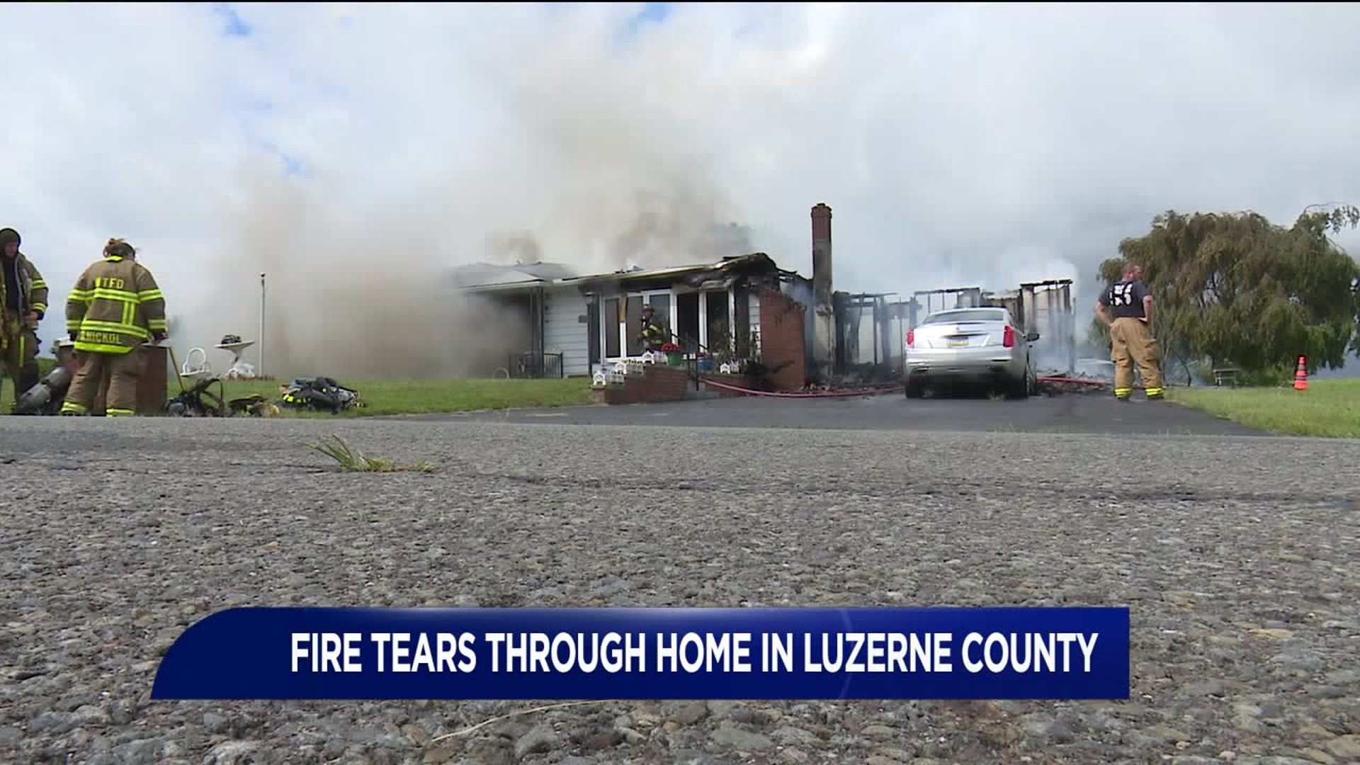 Flames Rip Home in Luzerne County