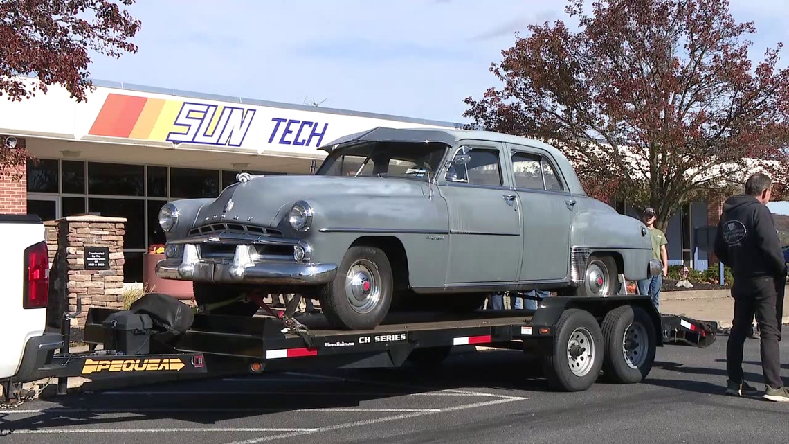 Sun Tech students restoring classic cars to support local firehouse at auction