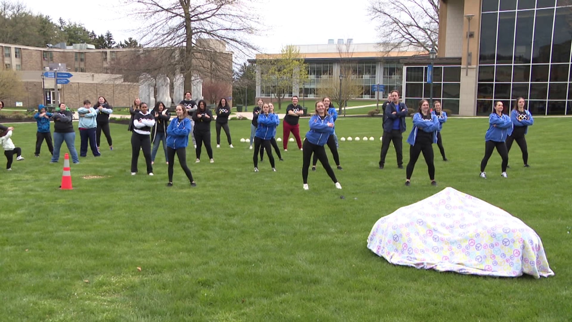 Misericordia University held a 'For the Kids' event Sunday to help benefit Madison Gross, a junior at the university battling ovarian cancer.