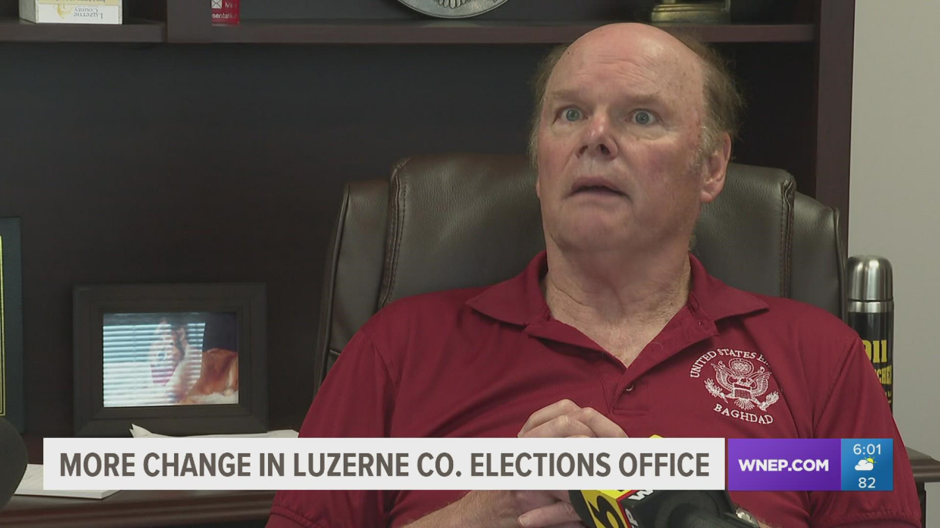 There's another shakeup in the Luzerne County elections office. The director of elections resigned last week, the second to leave that post in the last year.