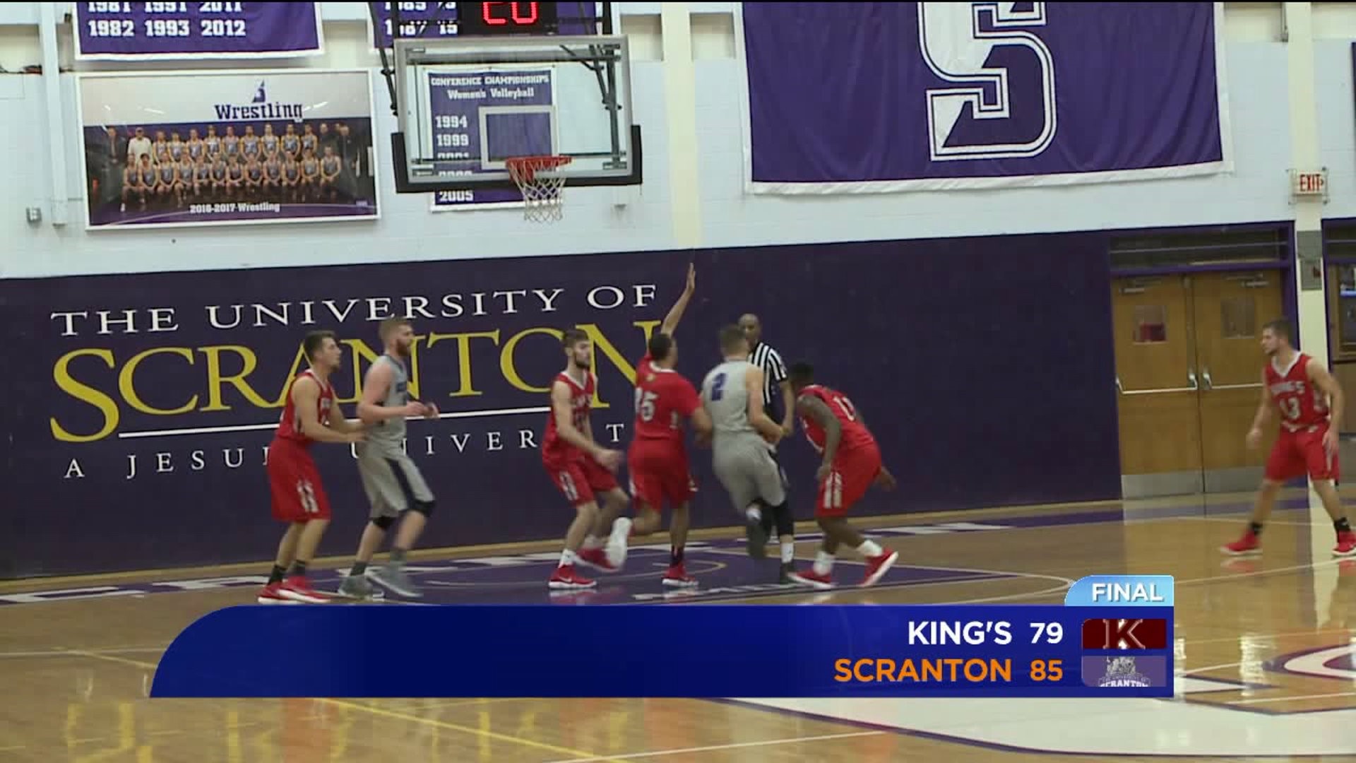 Scranton Beats King`s 85-79 in Cross-County Challenge