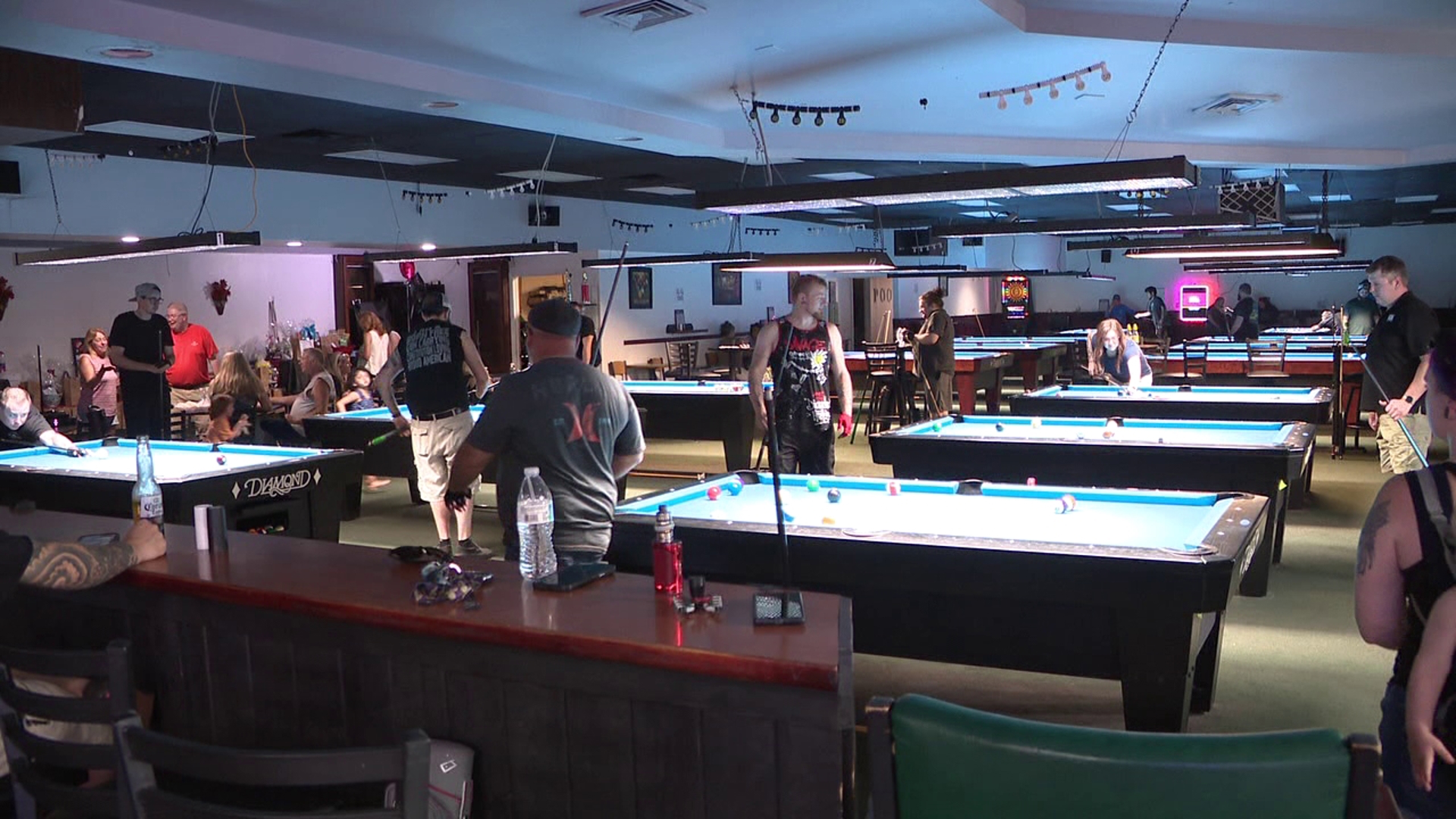 An eight-ball tournament was held at Eagle Billiards on Saturday to help one of the members of their pool league.