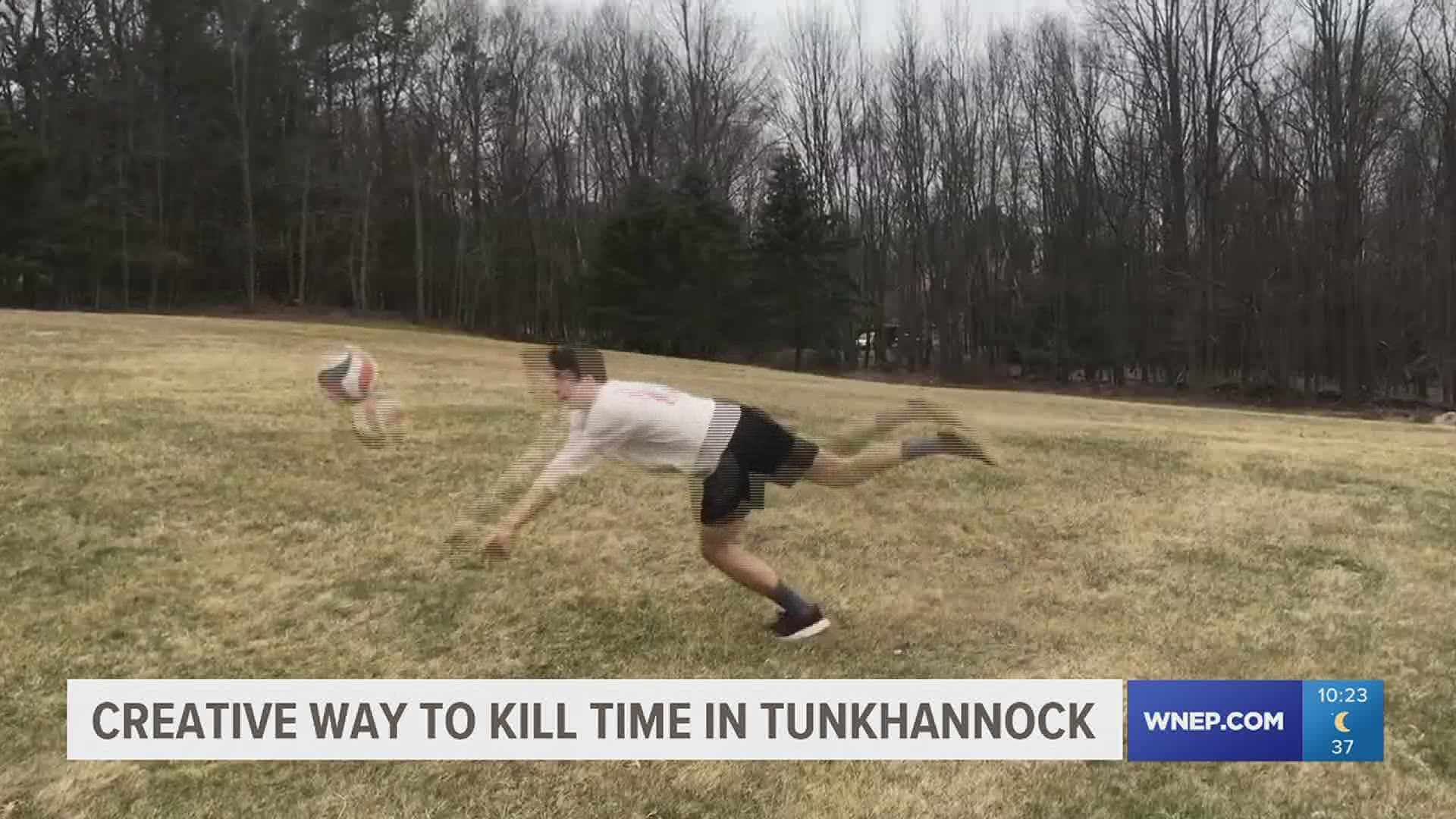 How one senior found a creative way to kill time in Tunkhannock