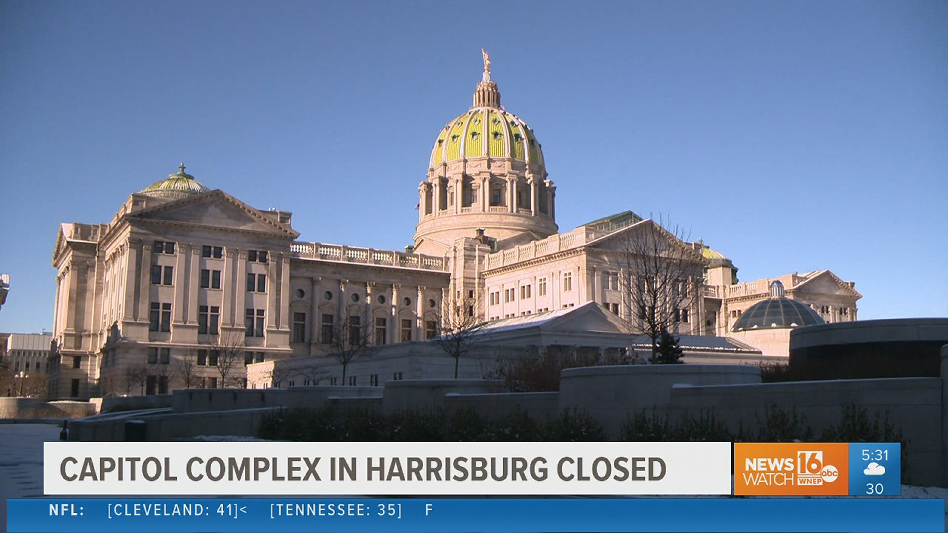 You can cross off a visit to the capitol complex in Harrisburg to look at the Christmas decorations this year. It's not happening and you can blame the pandemic.