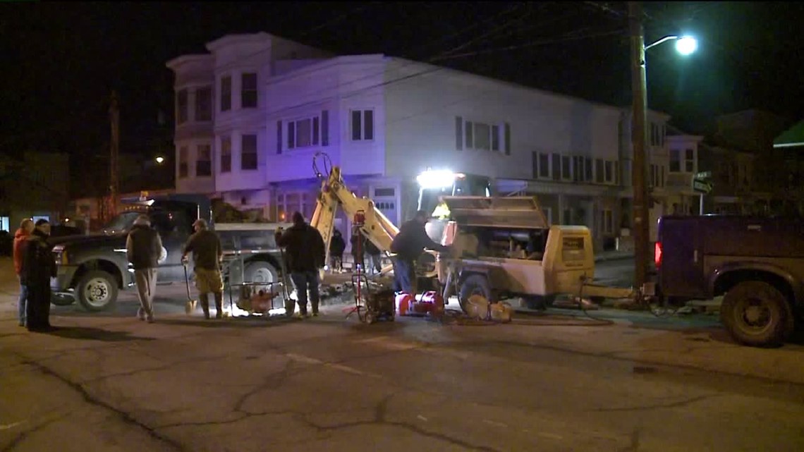 Water Main Break Affecting Mahanoy City