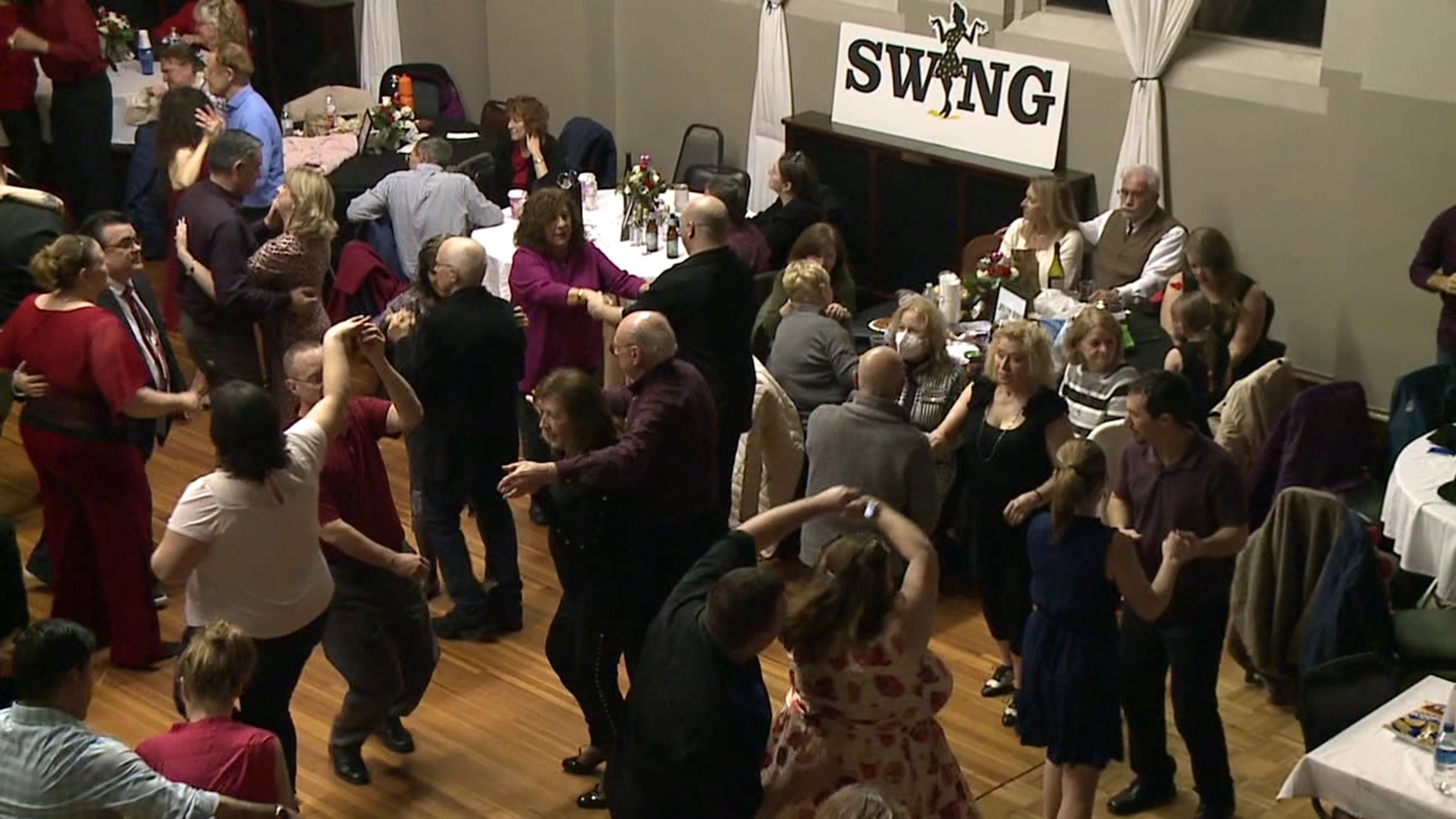 Many took to the dance floor in part of Scranton Saturday night to benefit childhood heart patients.