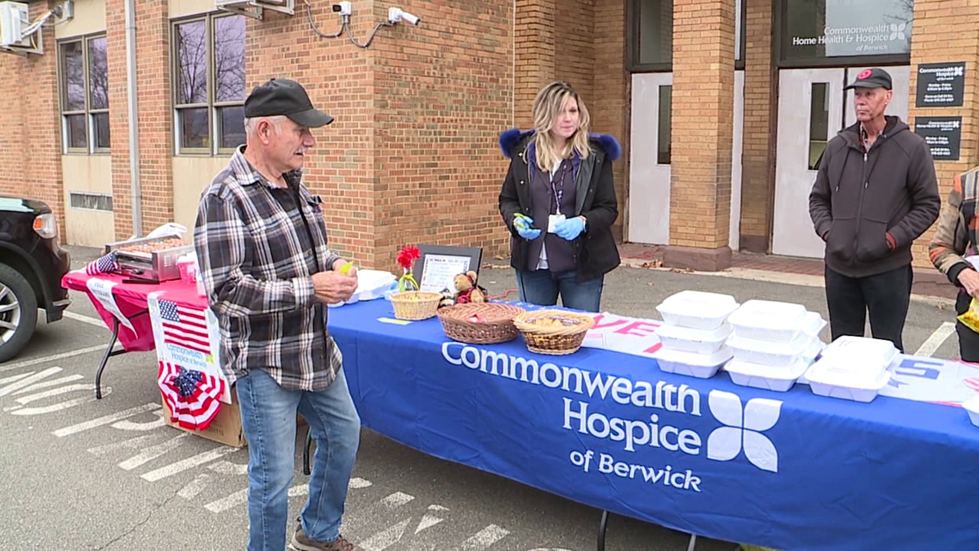 A group in Columbia County served up gratitude along with a free lunch to those who served our country.