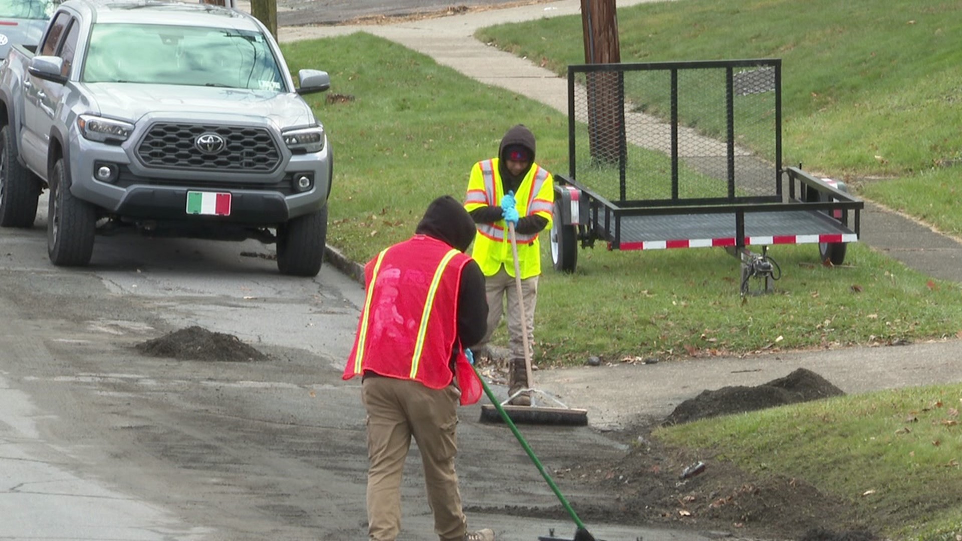 No heat, no water, and no answers—families are frustrated after a water main break forced them from their homes in Dunmore.